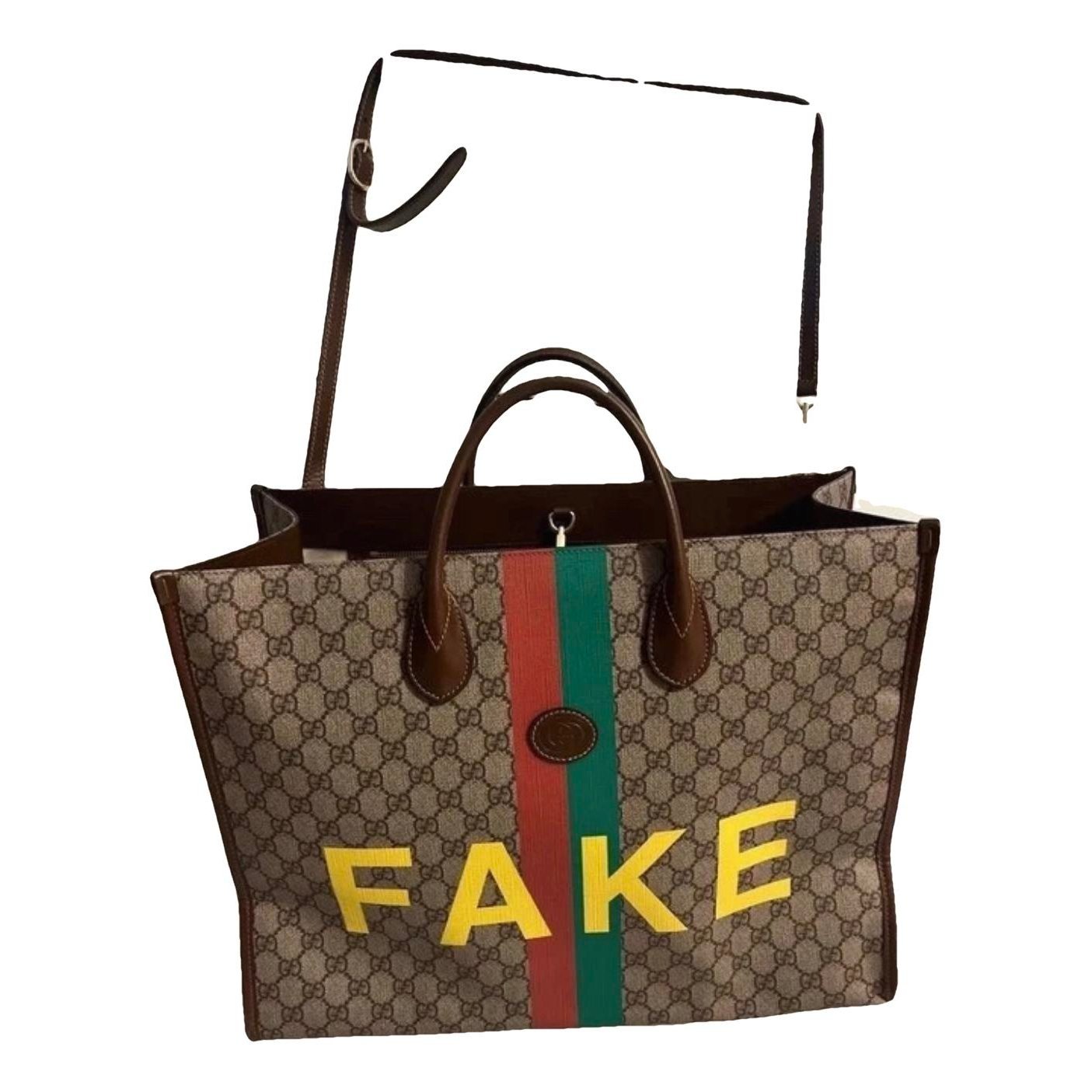 Leather tote