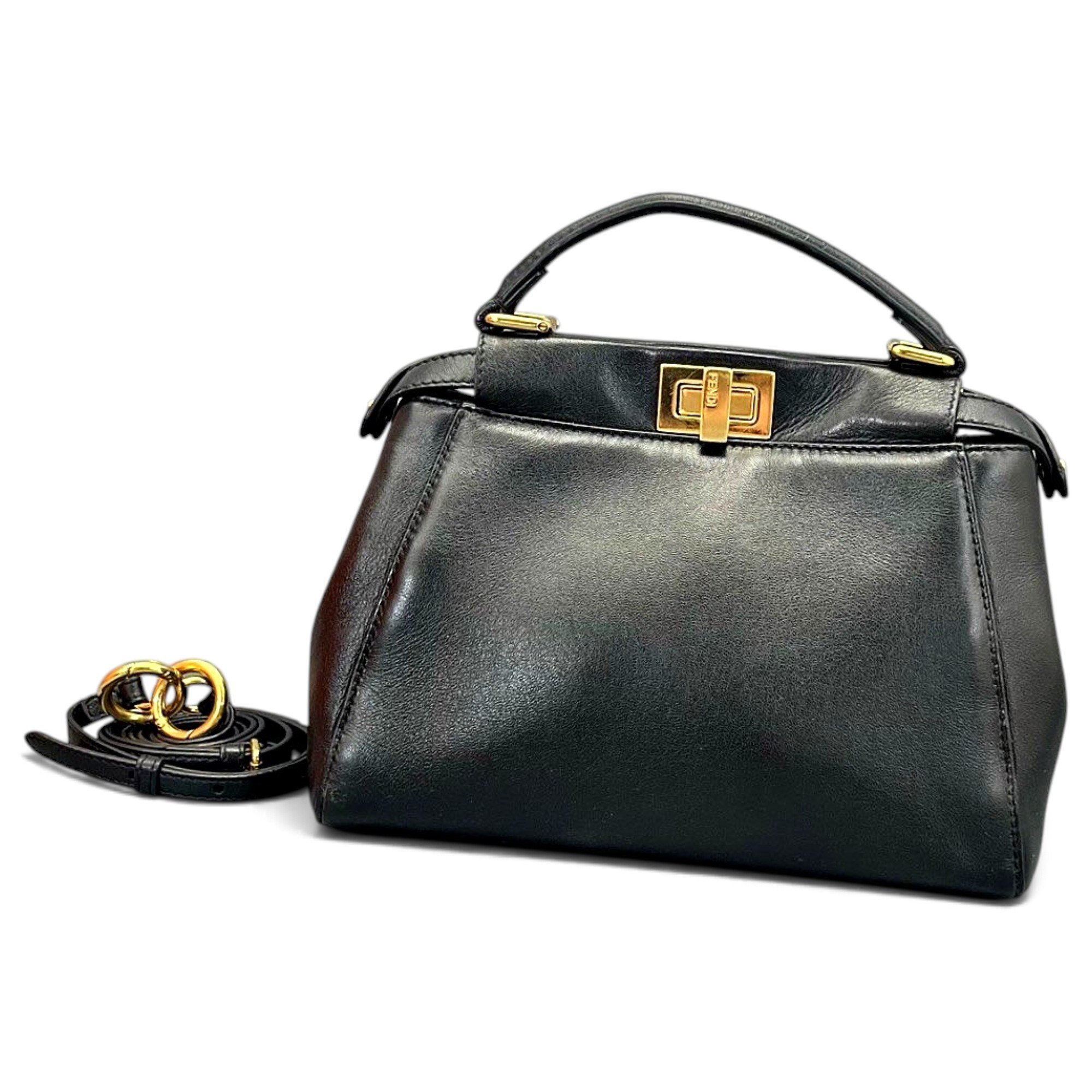 Peekaboo leather handbag