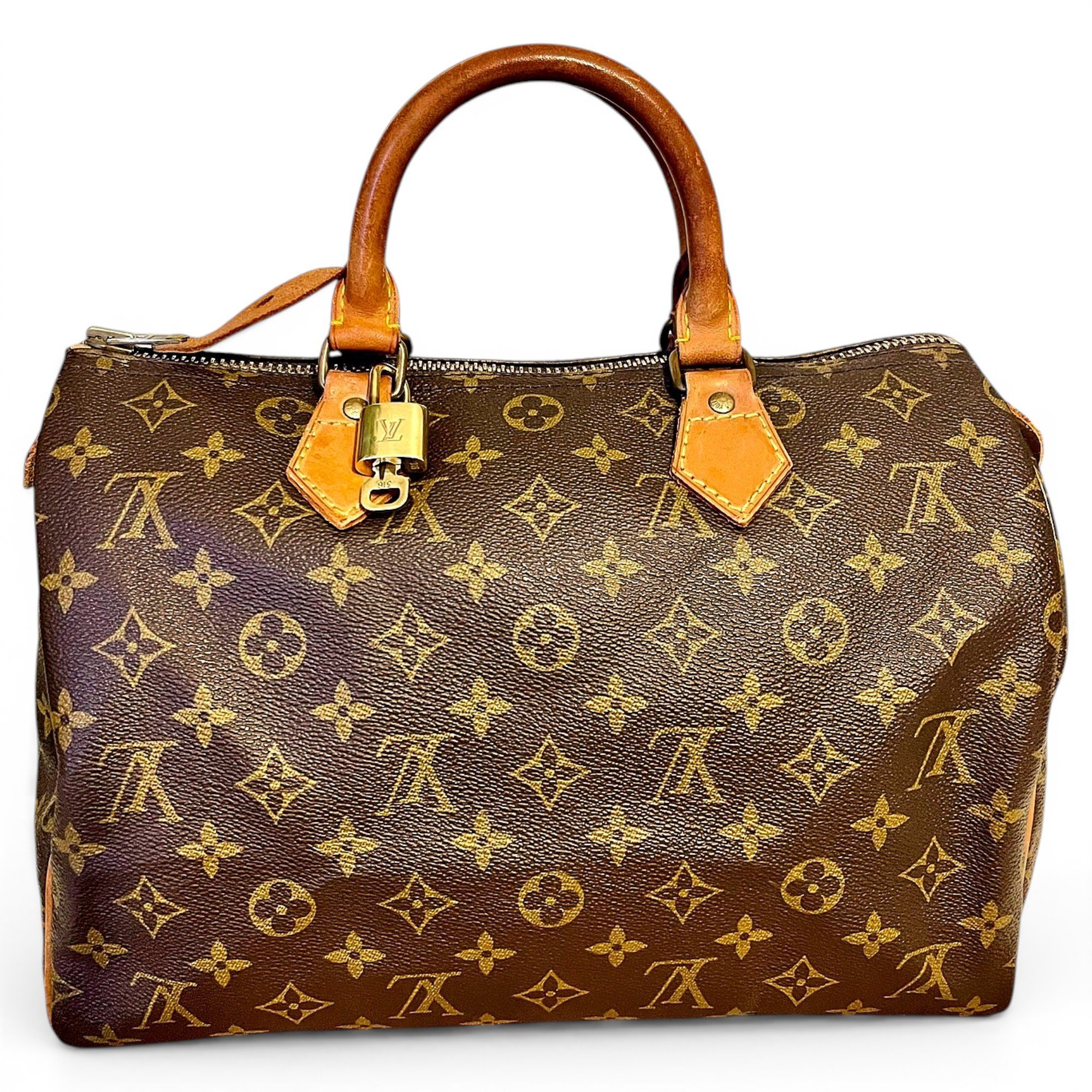 Speedy leather handbag