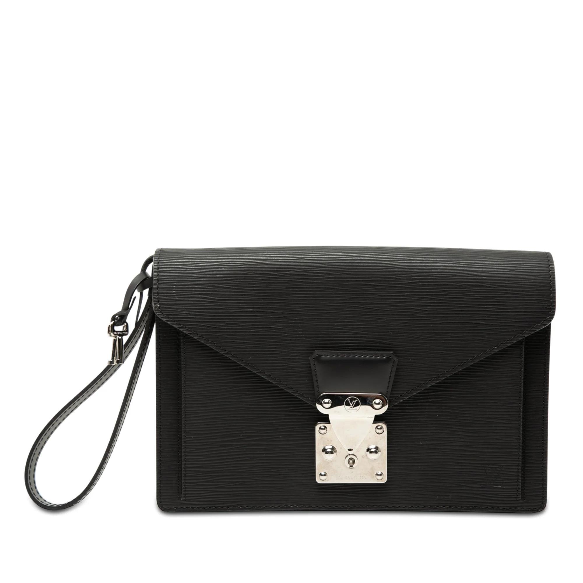 Sellier leather clutch bag