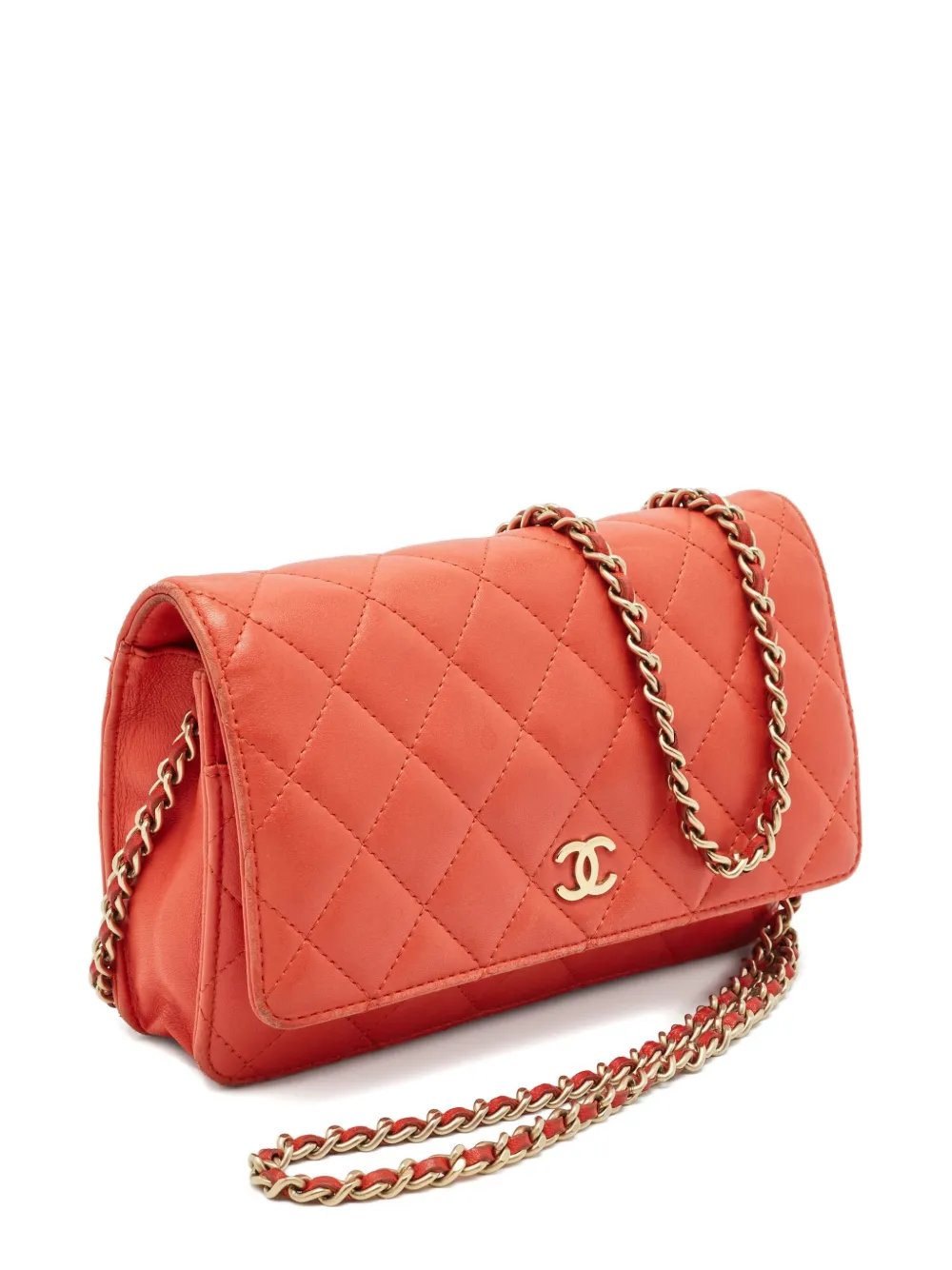 2000s quilted CC logo bag