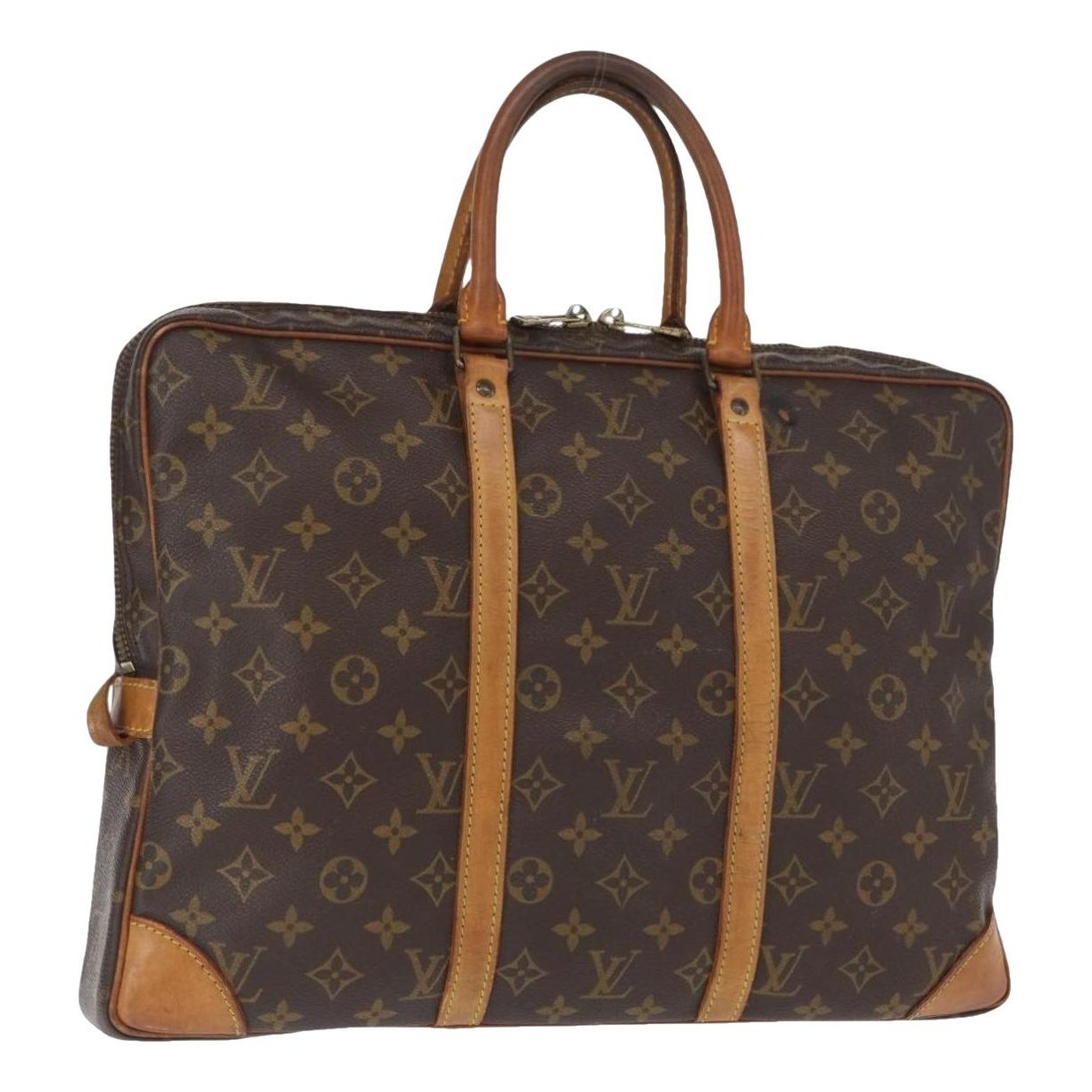Porte Documents Voyage leather handbag