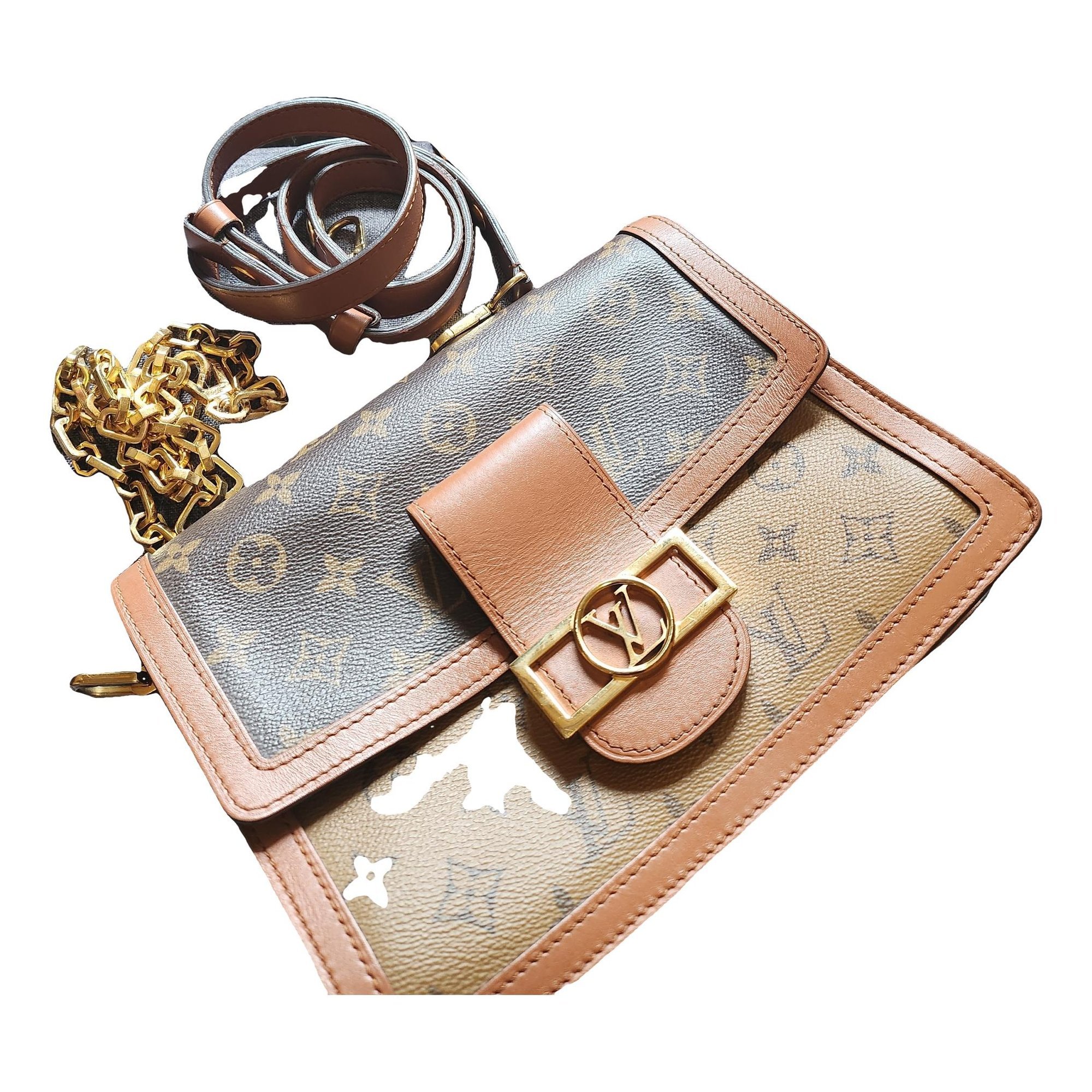 Dauphine leather handbag