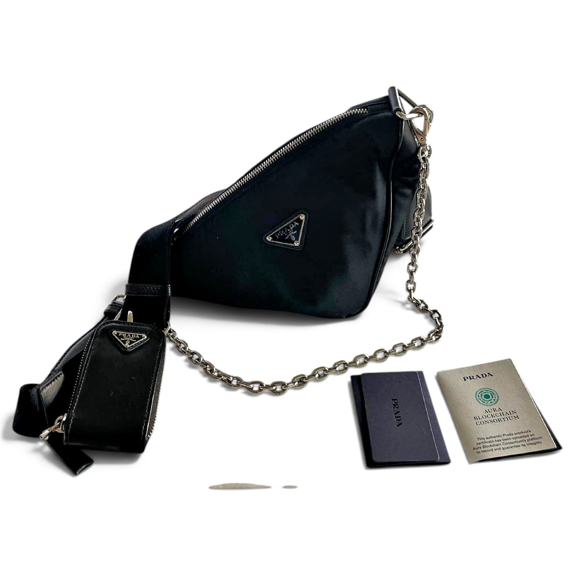 Triangle crossbody bag