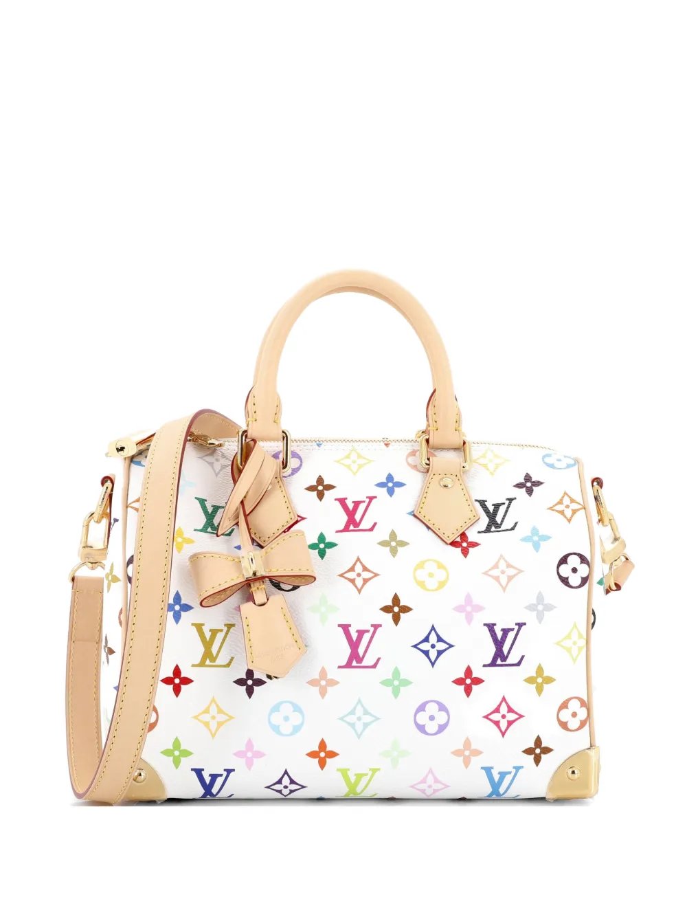 x Takashi Murakami Speedy Soft Bandouliere Bag Monogram Multicolor 25 satchel