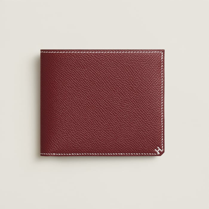 Rouge H H Sellier Compact Wallet
