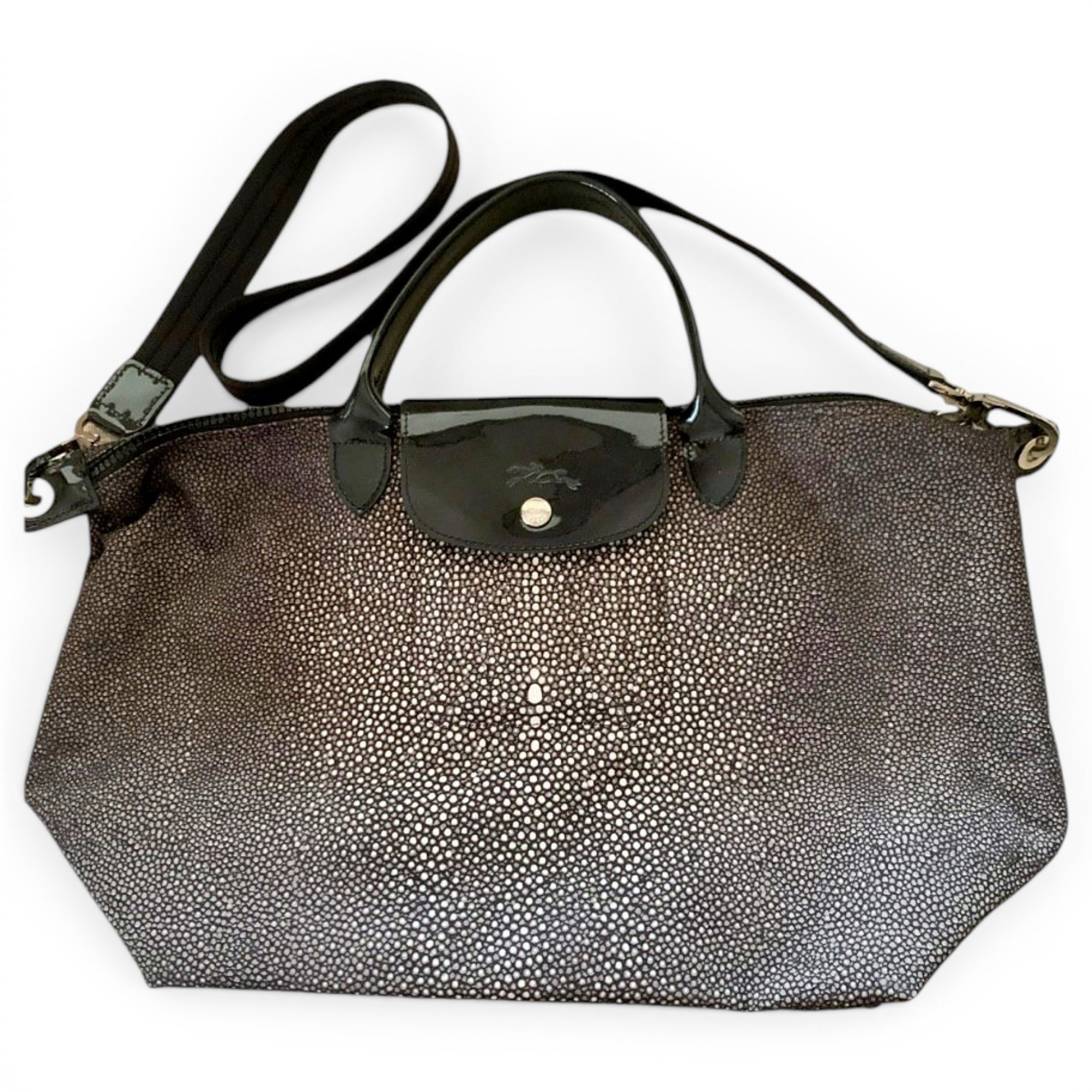 Pliage leather crossbody bag