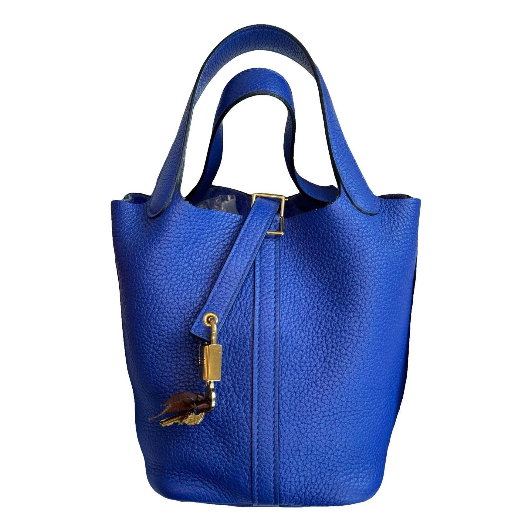 Picotin leather handbag