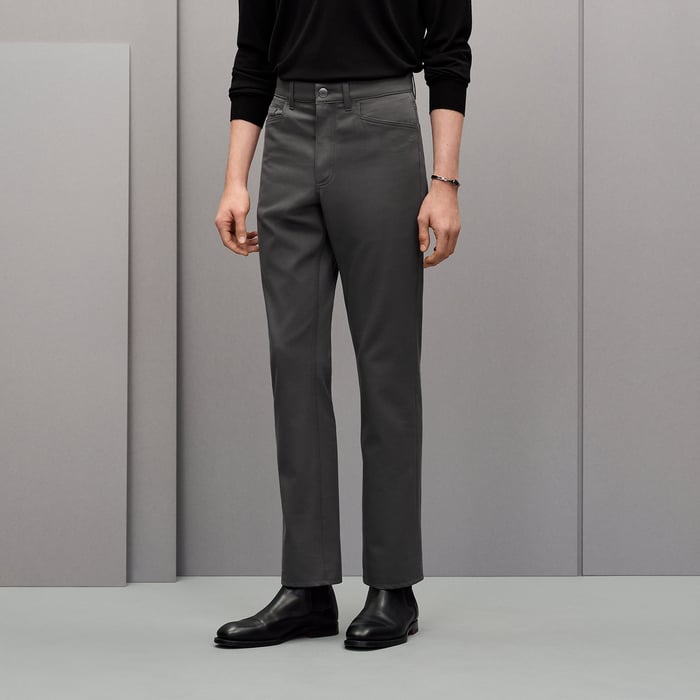 Gris Brûlé Straight Cut Jeans