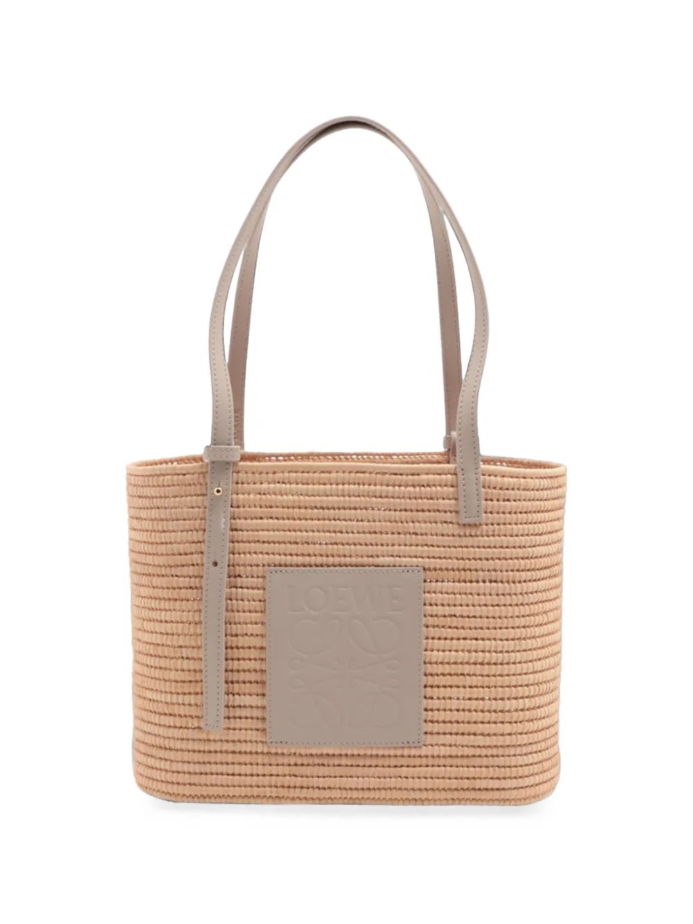 2010-2026 Small Raffia Square Basket Bag tote bag
