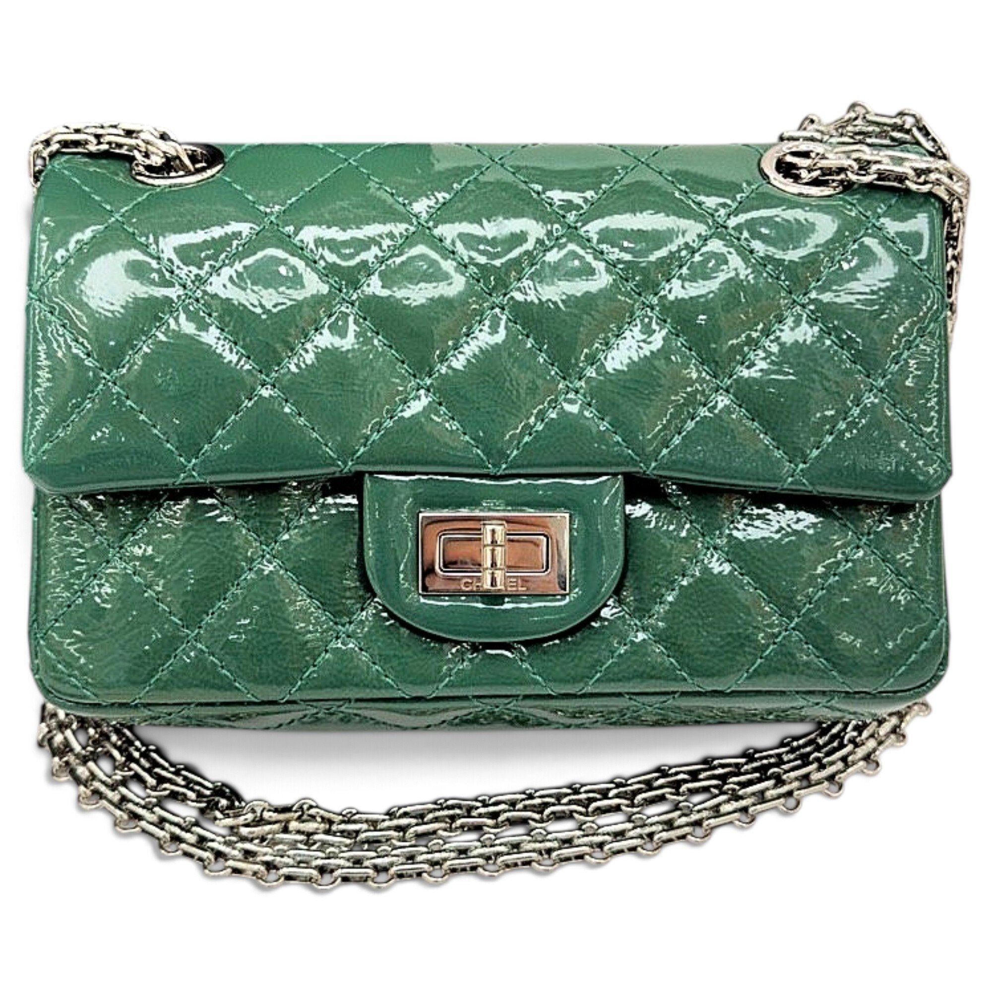 2.55 patent leather handbag
