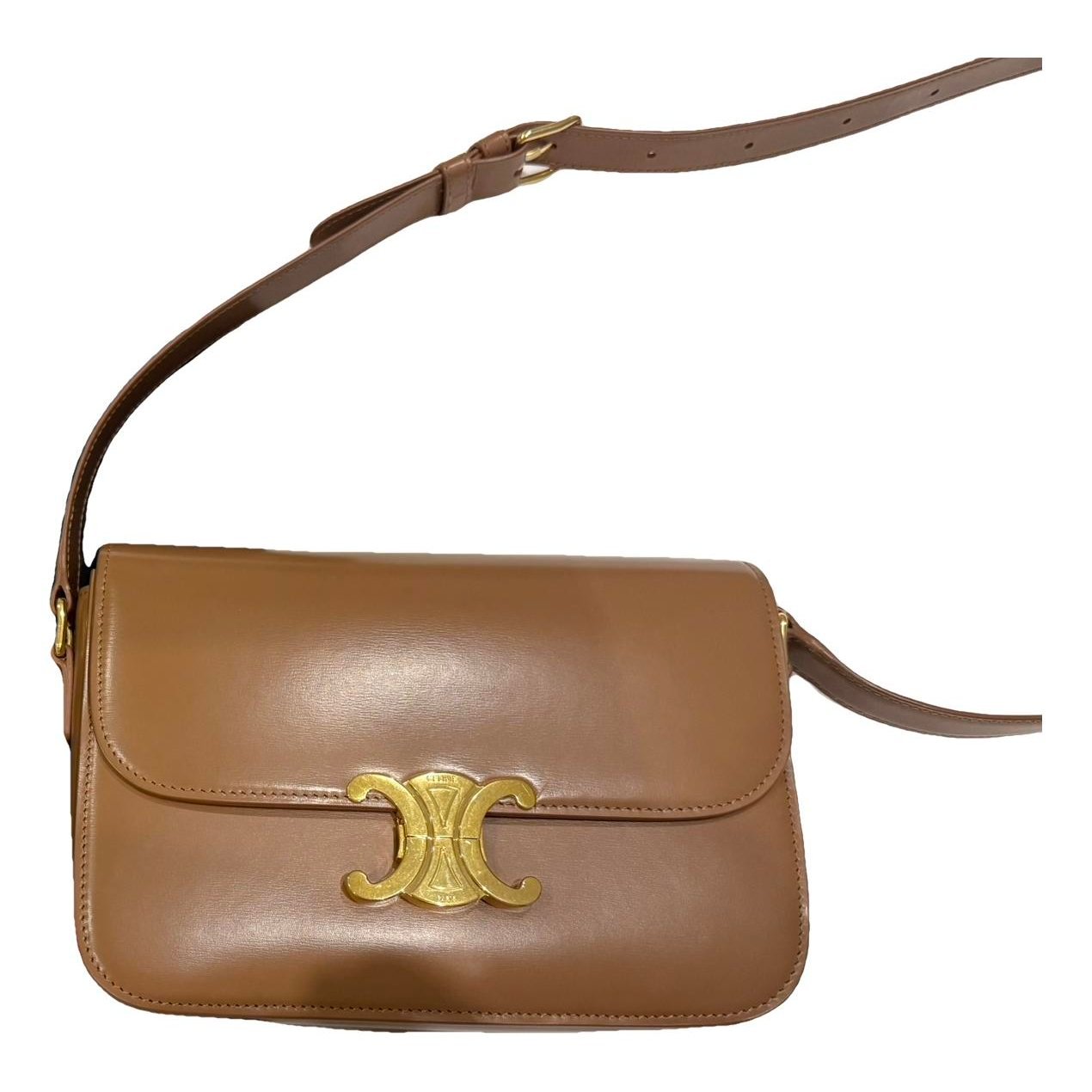 Triomphe leather handbag