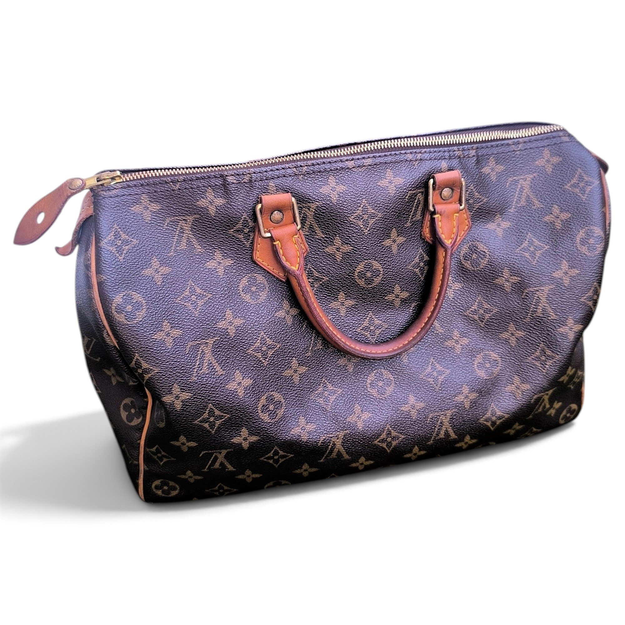 Speedy leather handbag