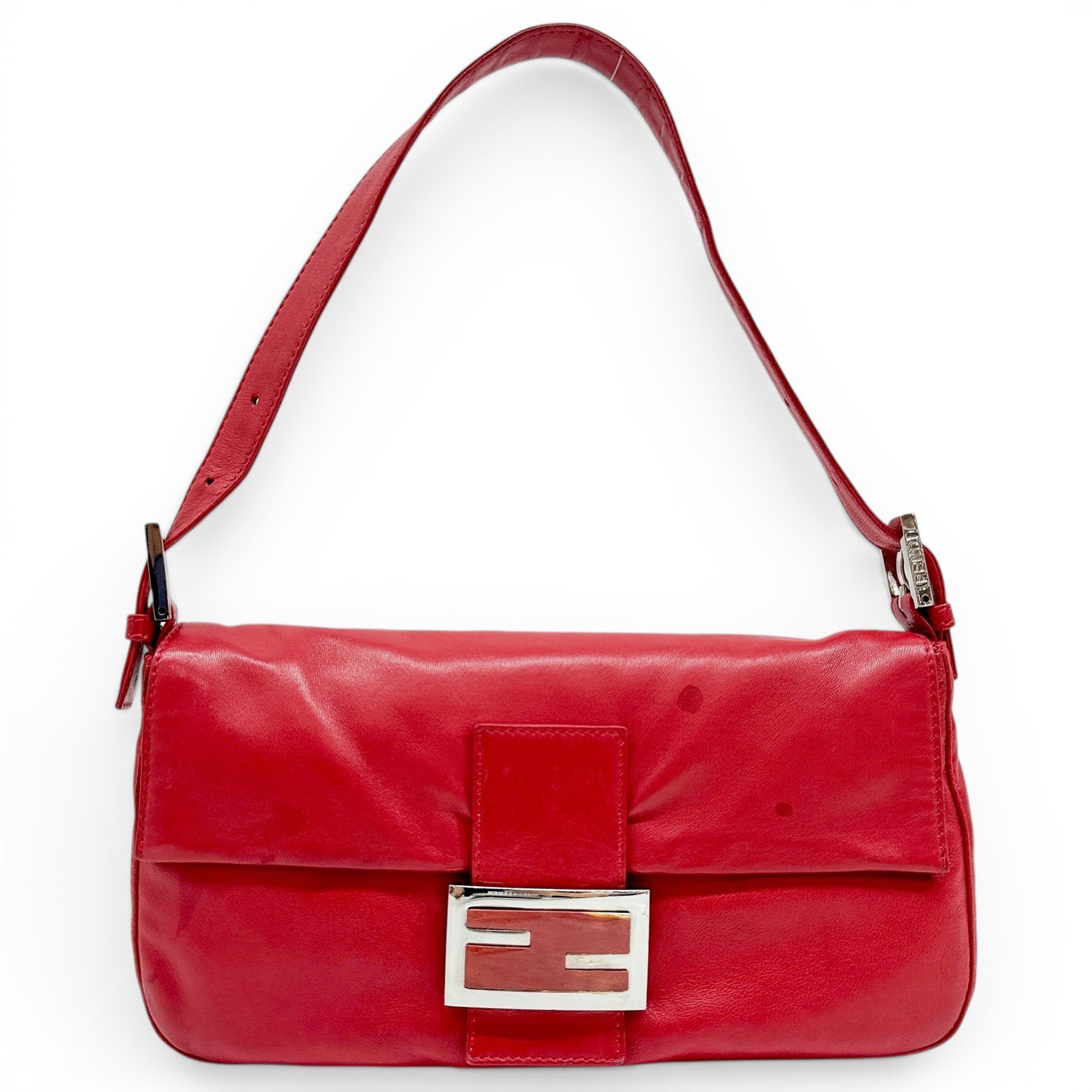 Baguette leather handbag