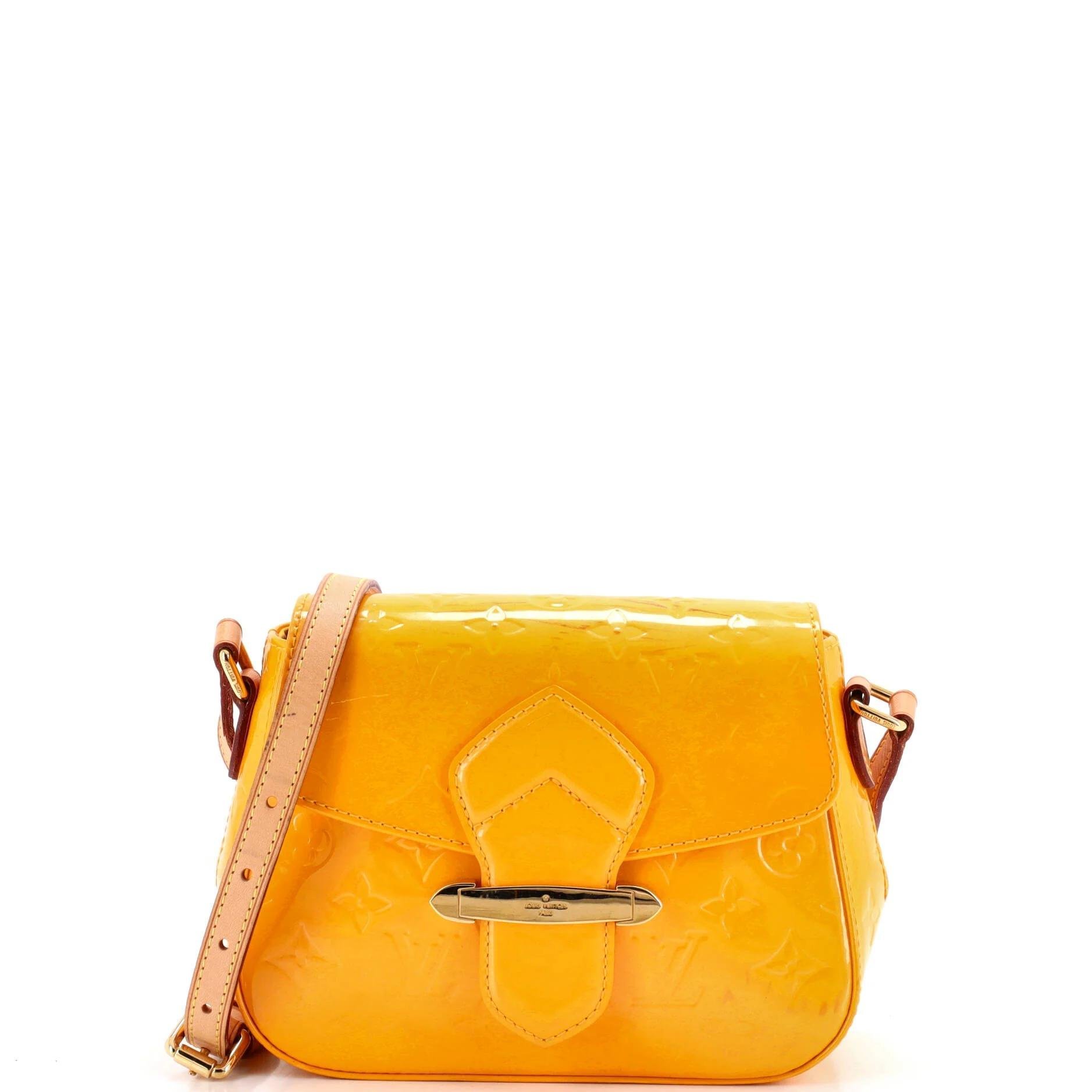 Patent leather crossbody bag