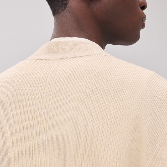 Écru "Lin Et l'Autre" Buttoned Cardigan