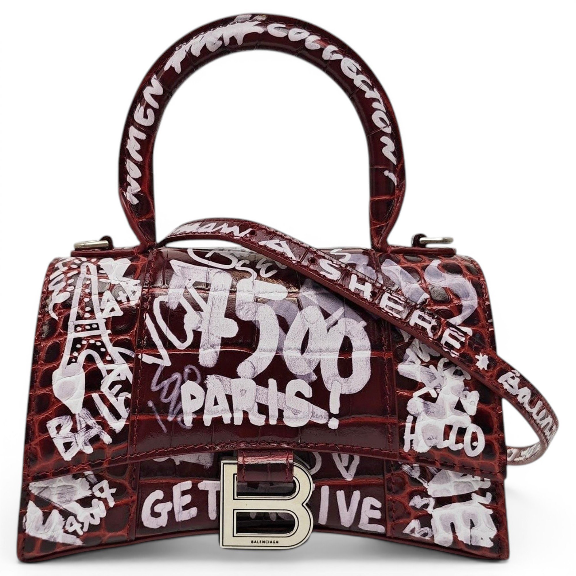 Balenciaga Hourglass leather handbag