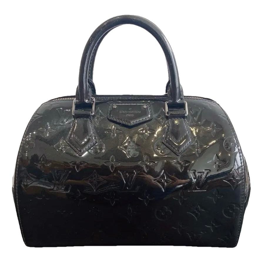 Patent leather handbag