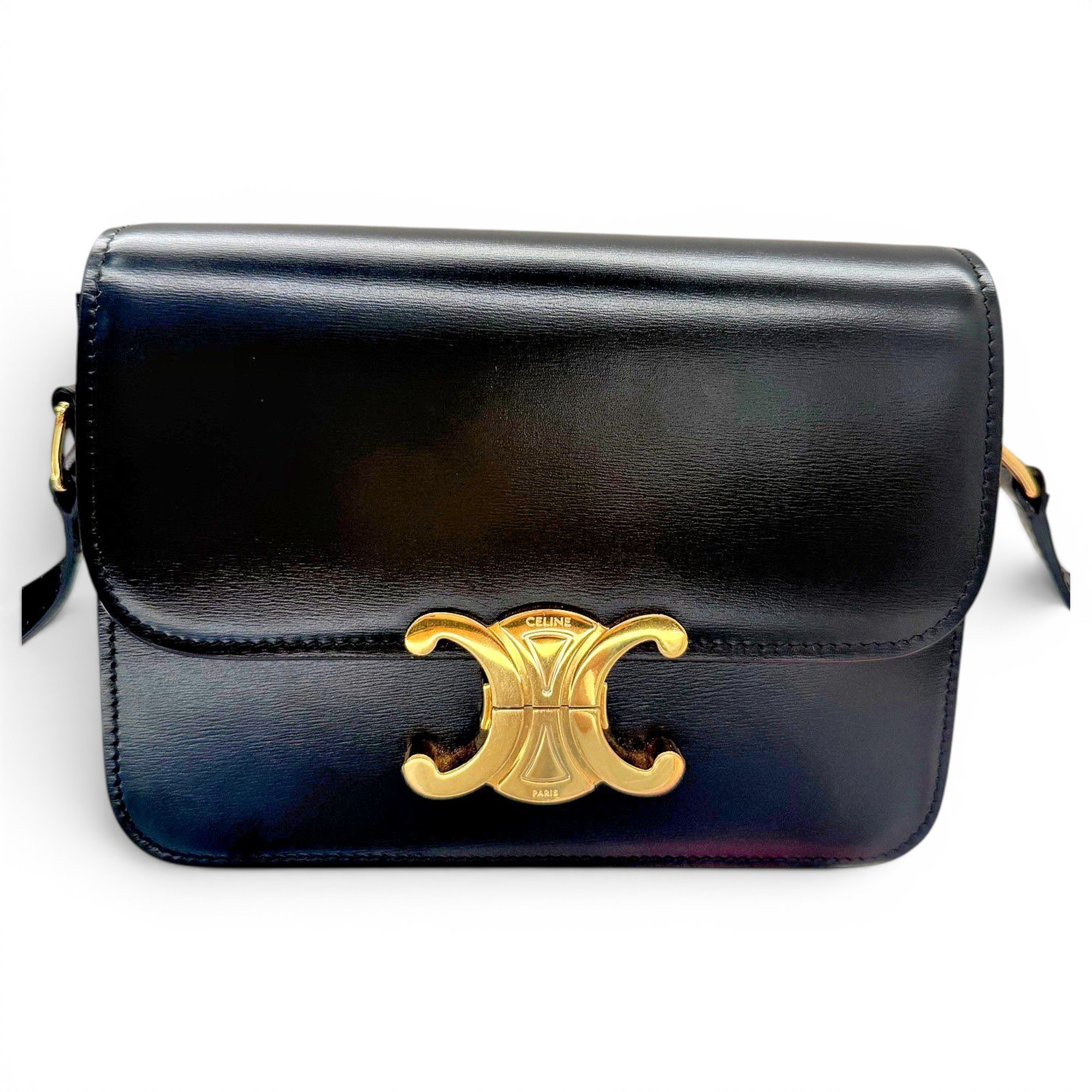 Triomphe leather handbag
