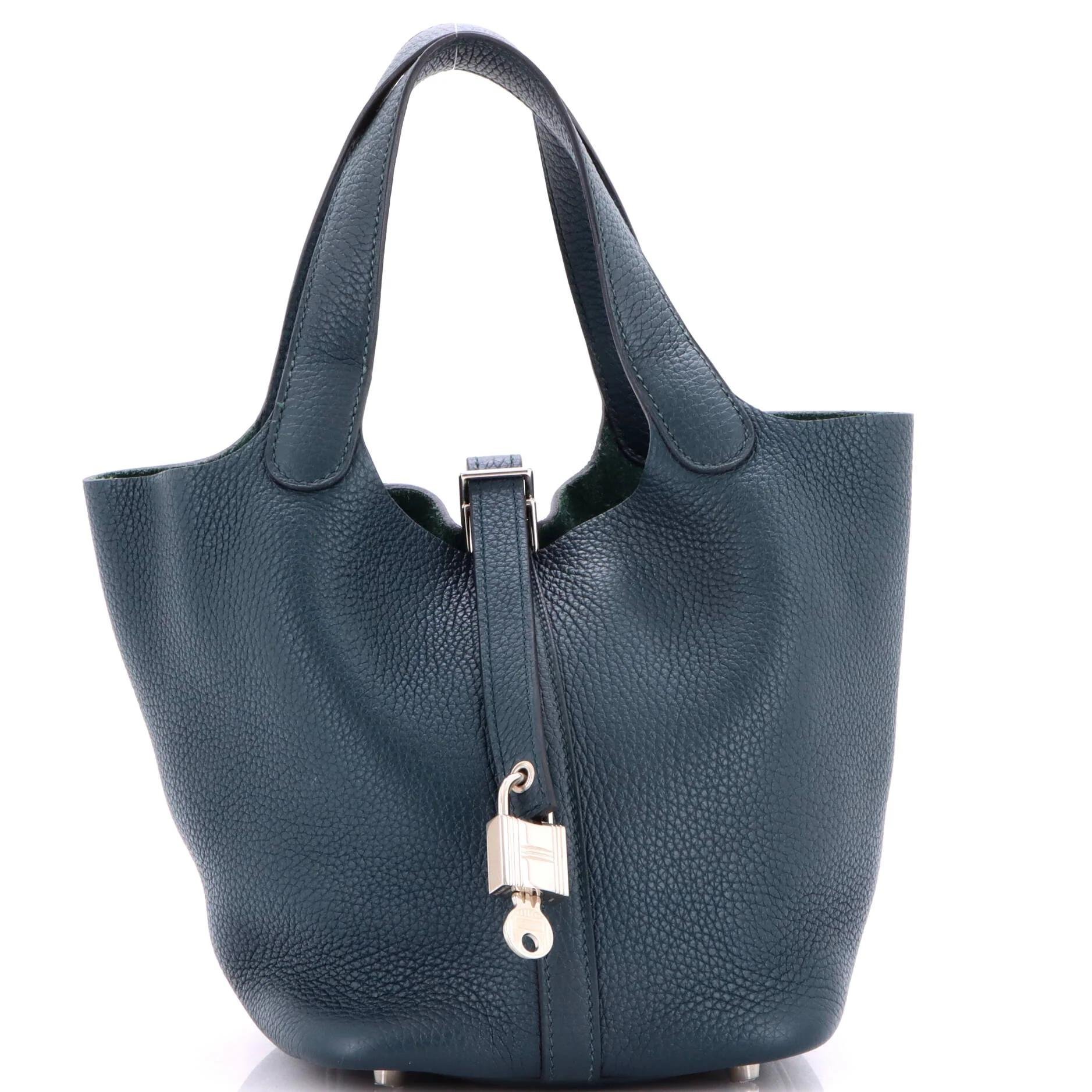 Picotin leather handbag