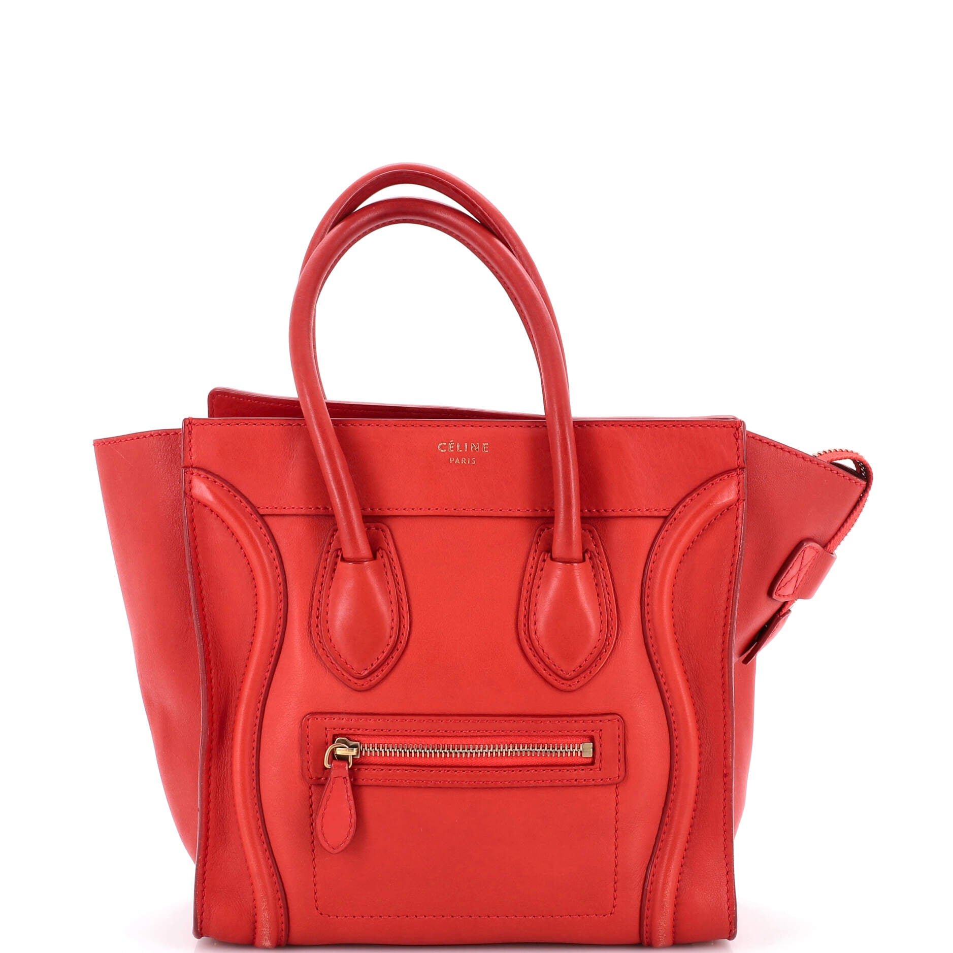 Luggage Bag Smooth Leather Micro