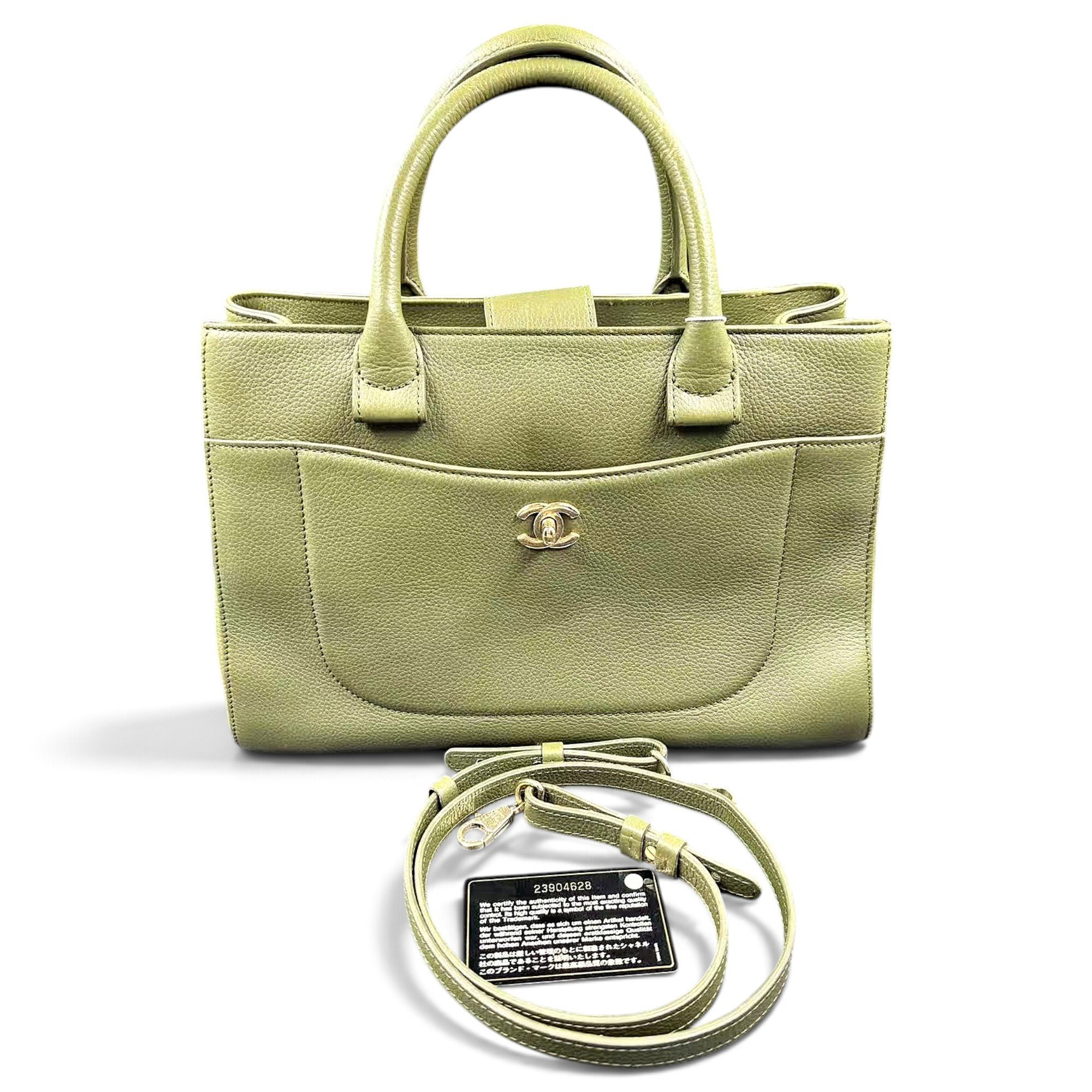 Executive leather tote