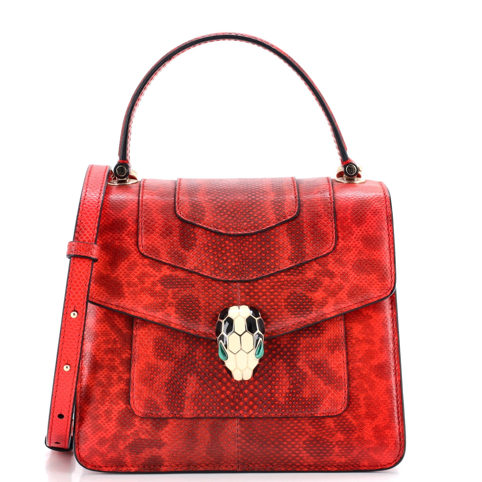 Serpenti Forever Top Handle Bag Karung Small