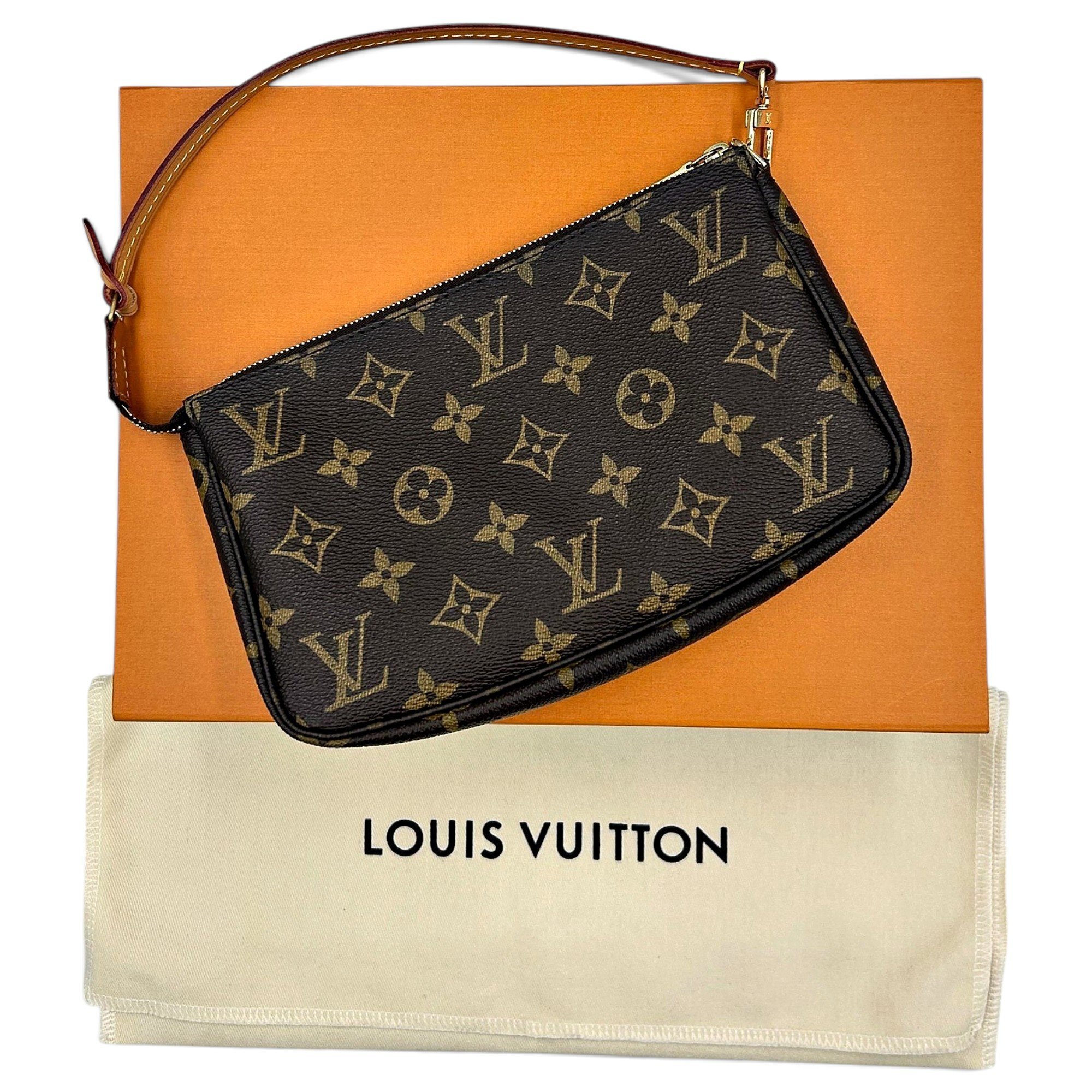 Leather clutch bag