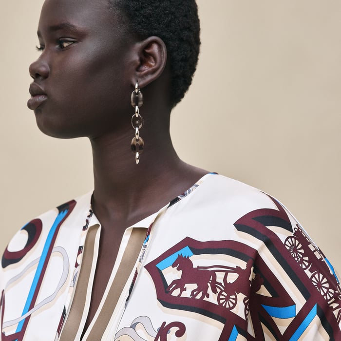 Blanc Céramique "l'Enseigne Du Sellier" Caftan