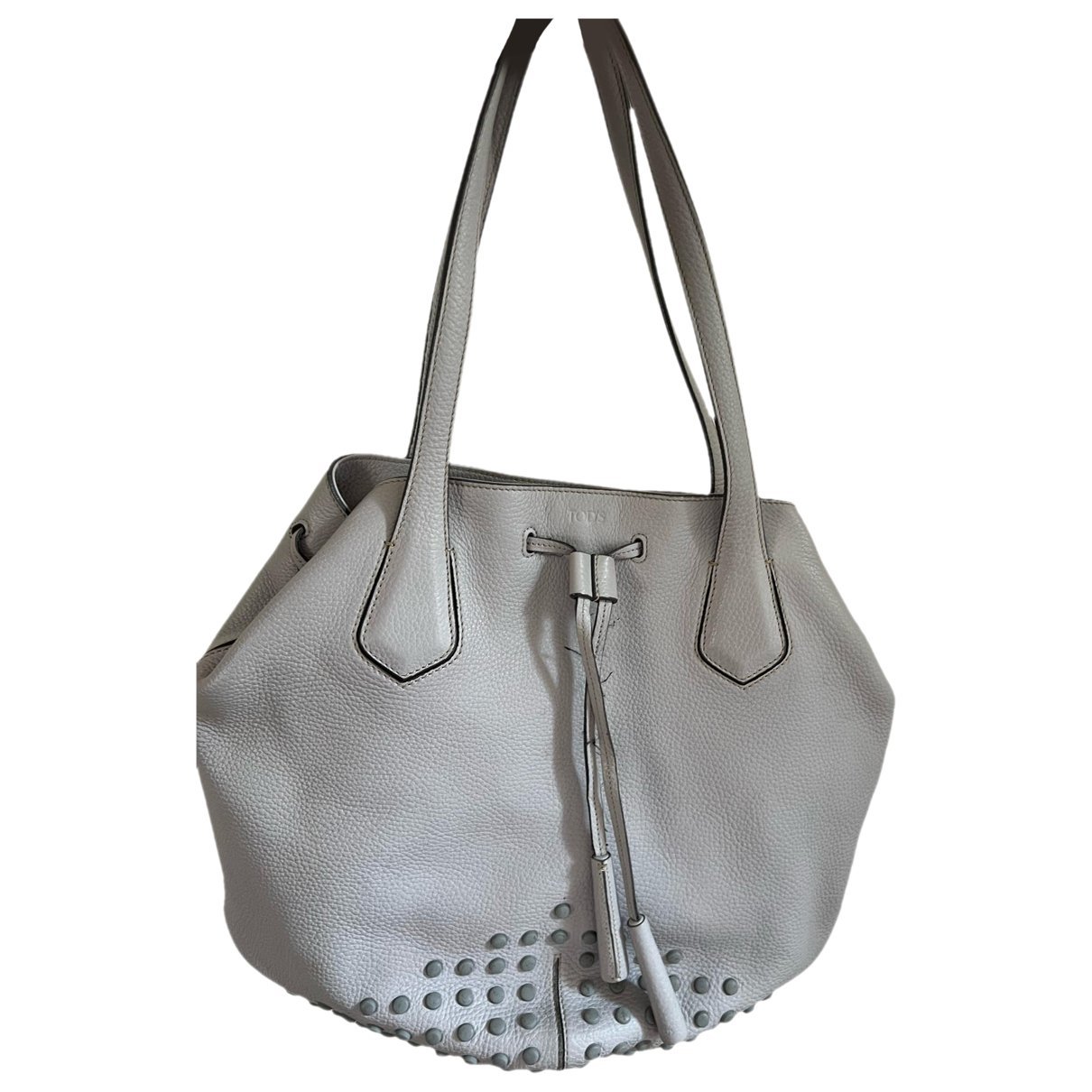 Shopping Media leather handbag