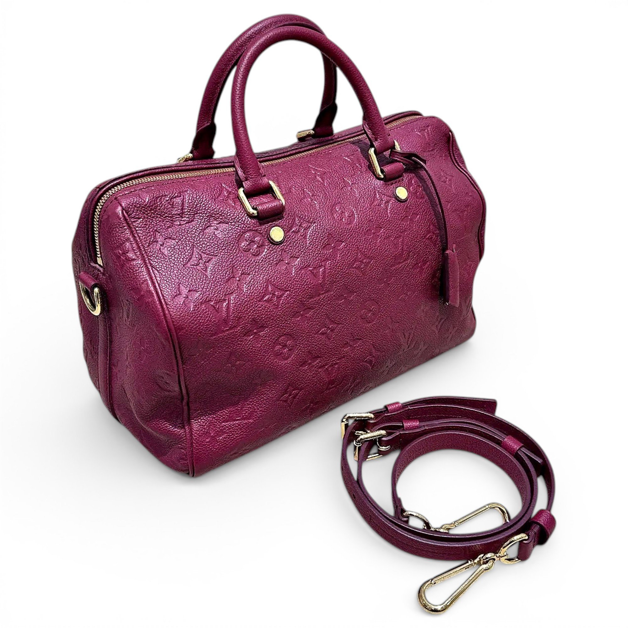 Speedy leather crossbody bag