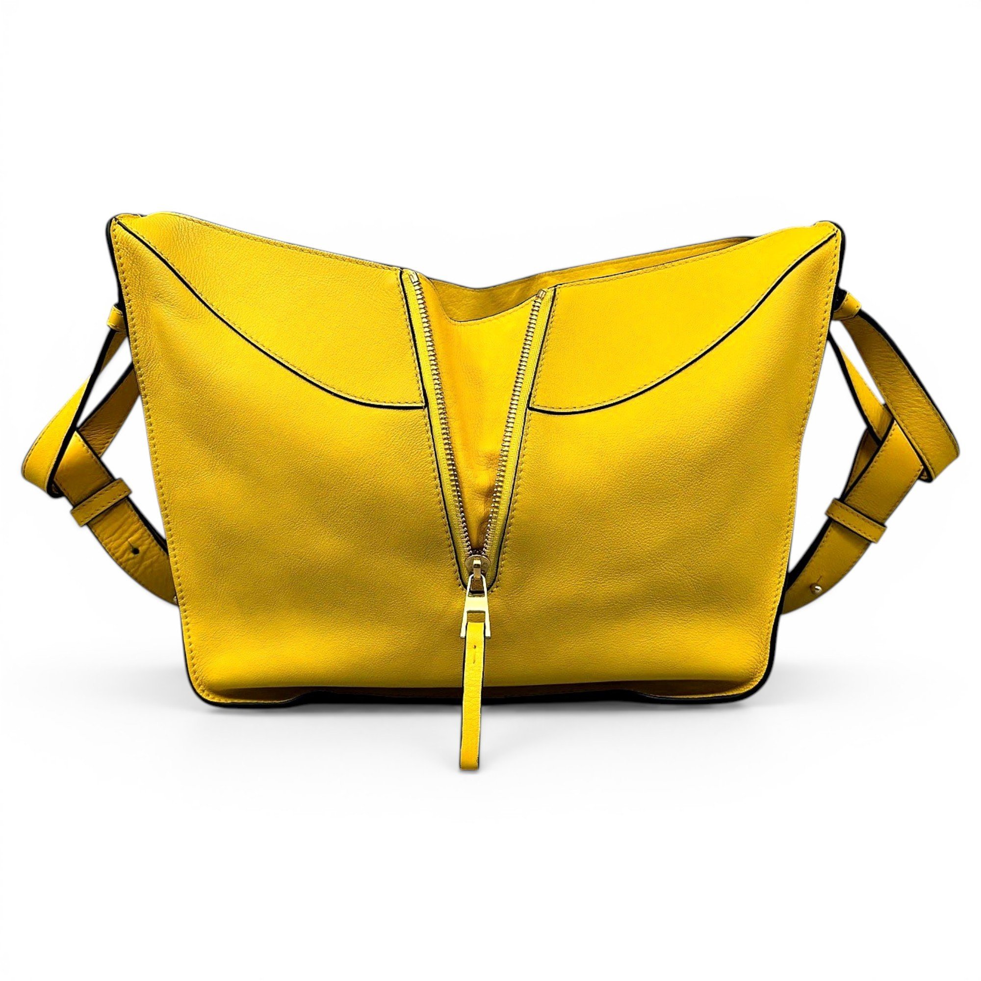Hammock leather handbag