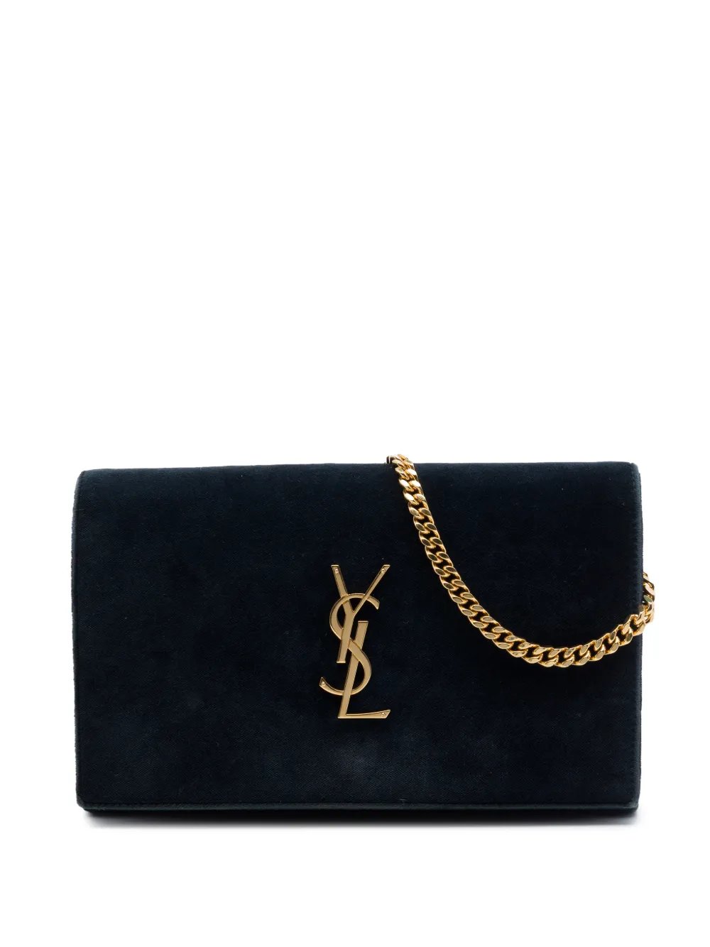 2016 Suede Monogram Kate Chain Wallet crossbody bag