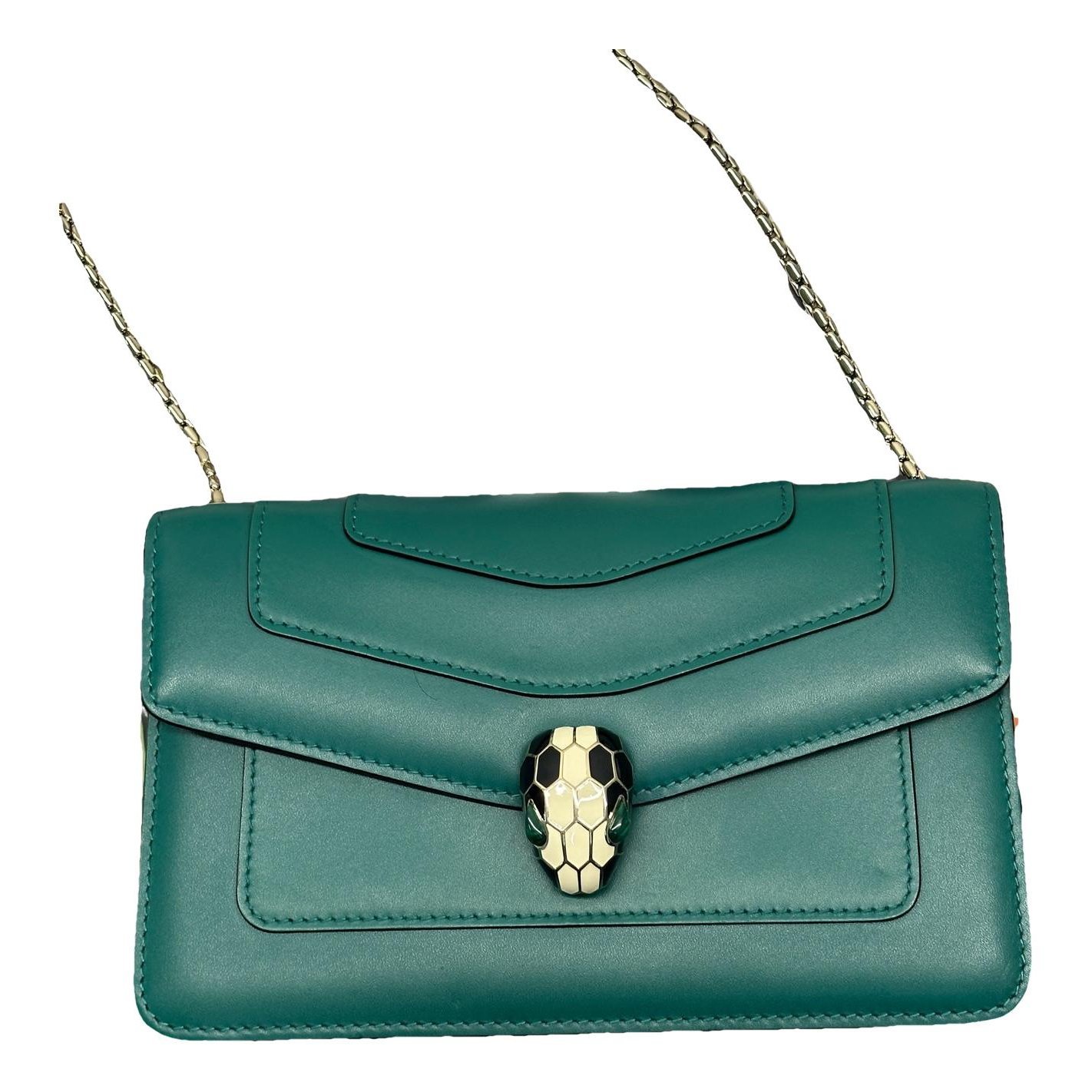 Serpenti leather handbag
