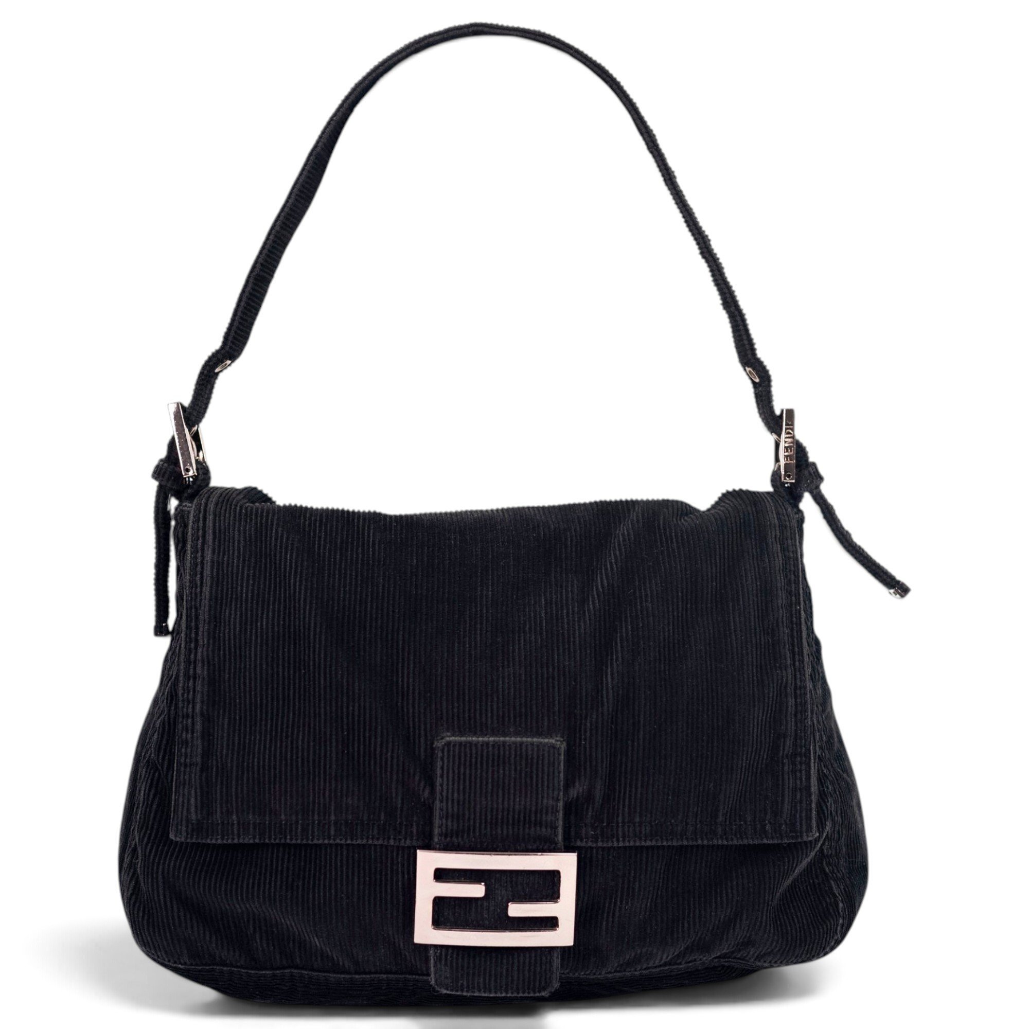 Baguette velvet handbag