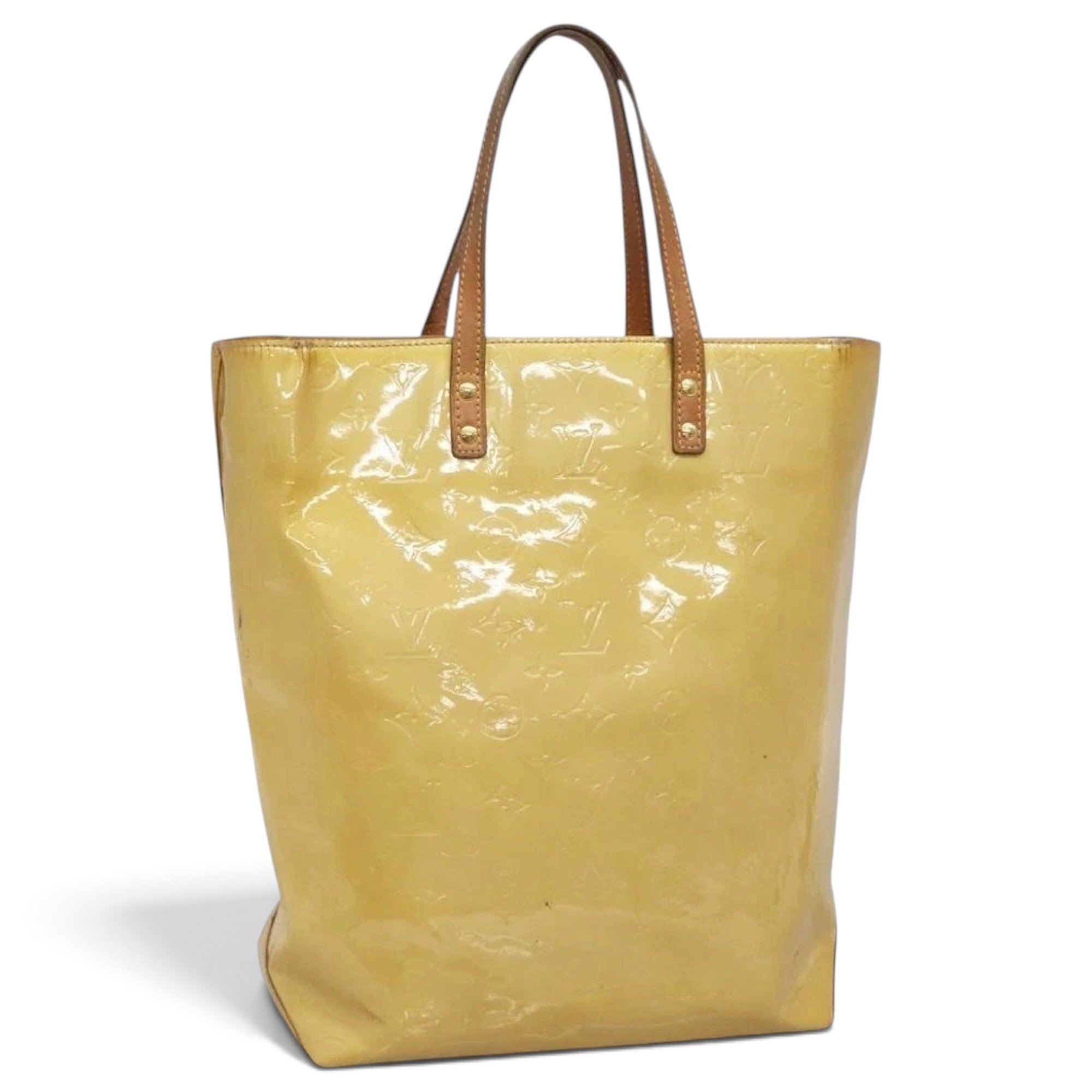 Patent leather handbag