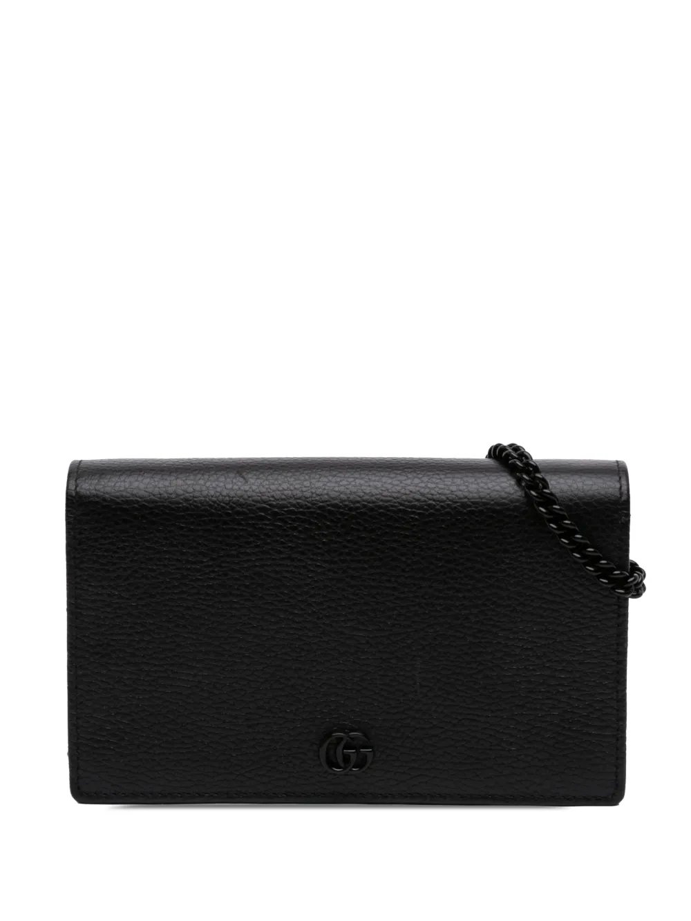 2016-2026 GG Marmont Calfskin Monochrome Wallet On Chain crossbody bag