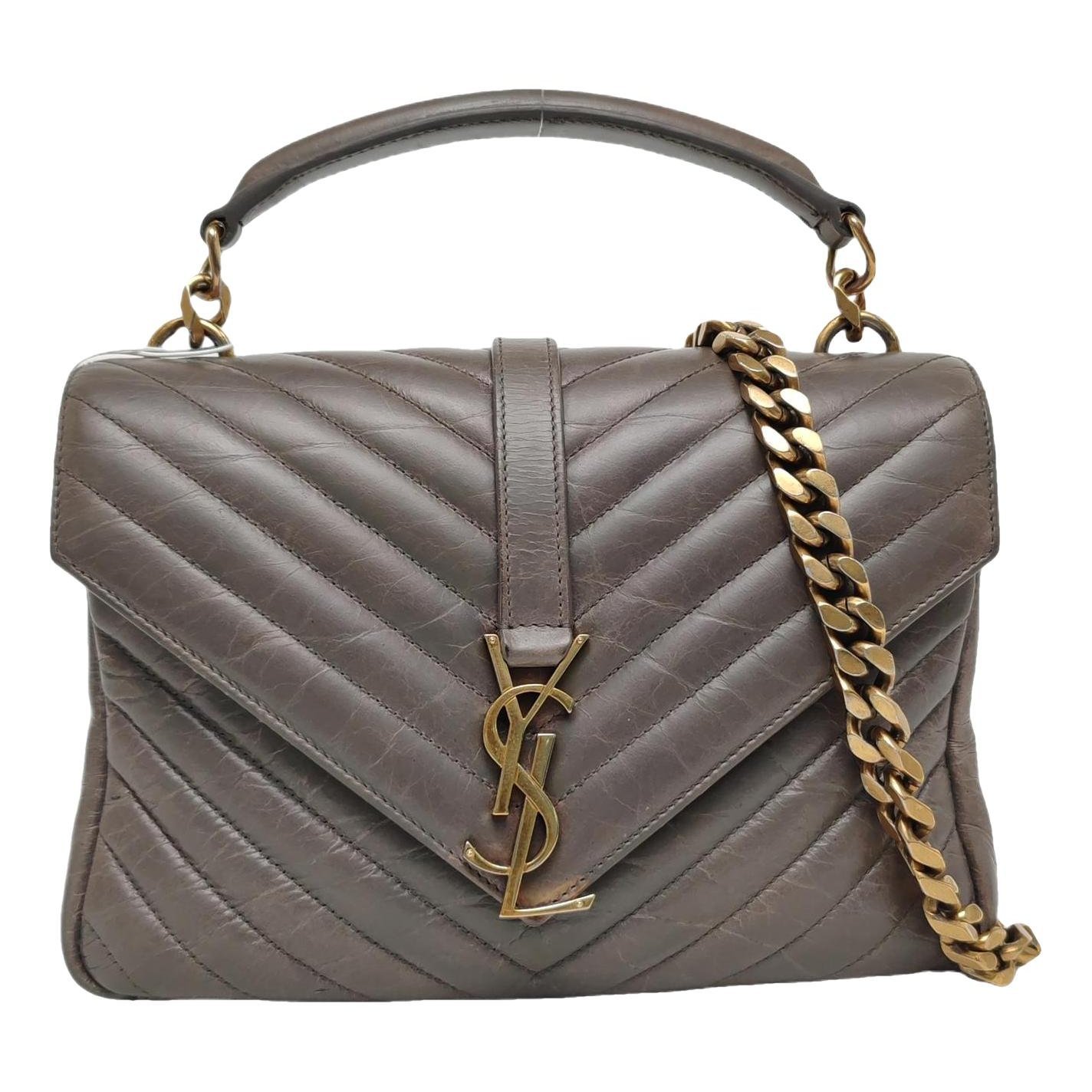 Collége monogramme leather crossbody bag