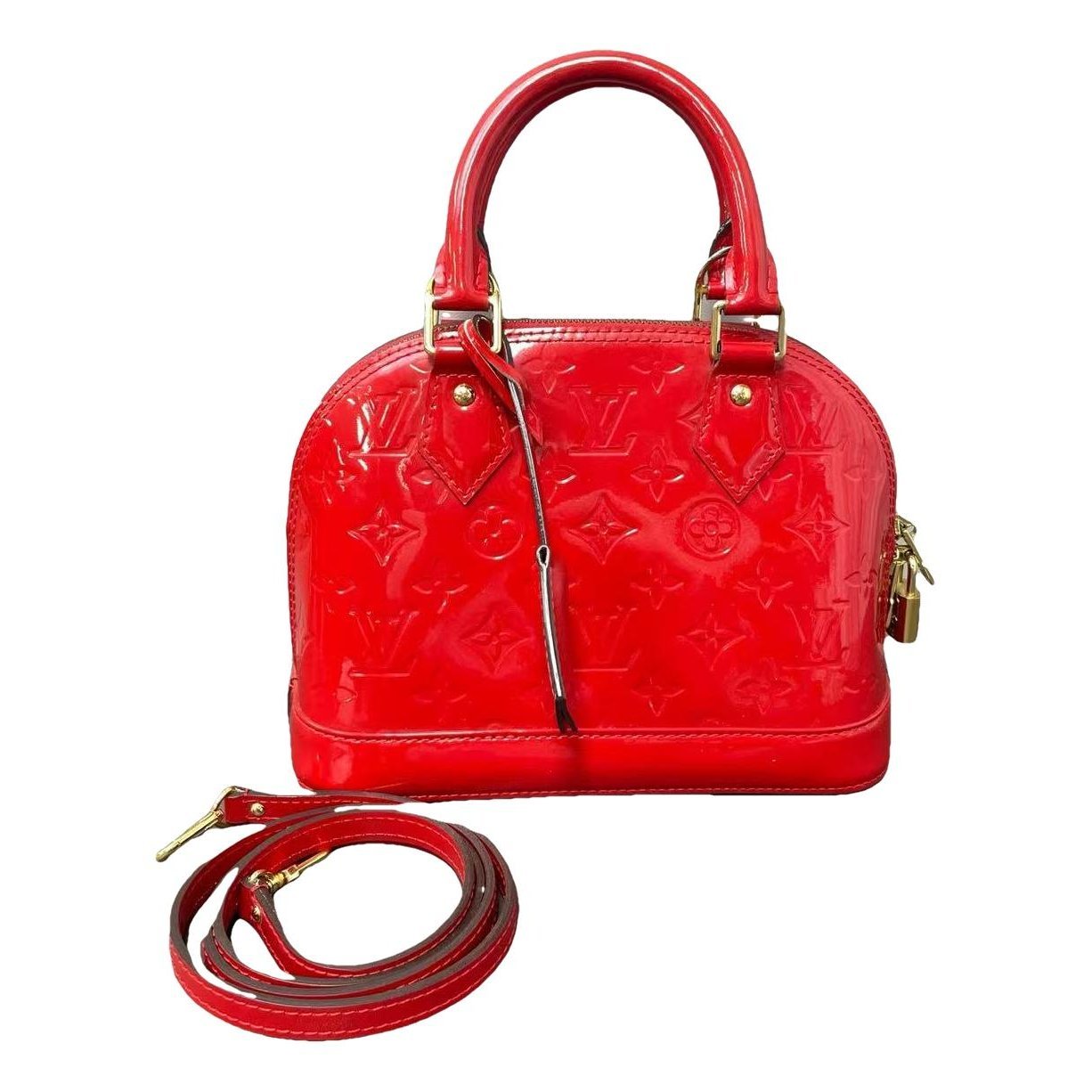 Alma BB patent leather handbag