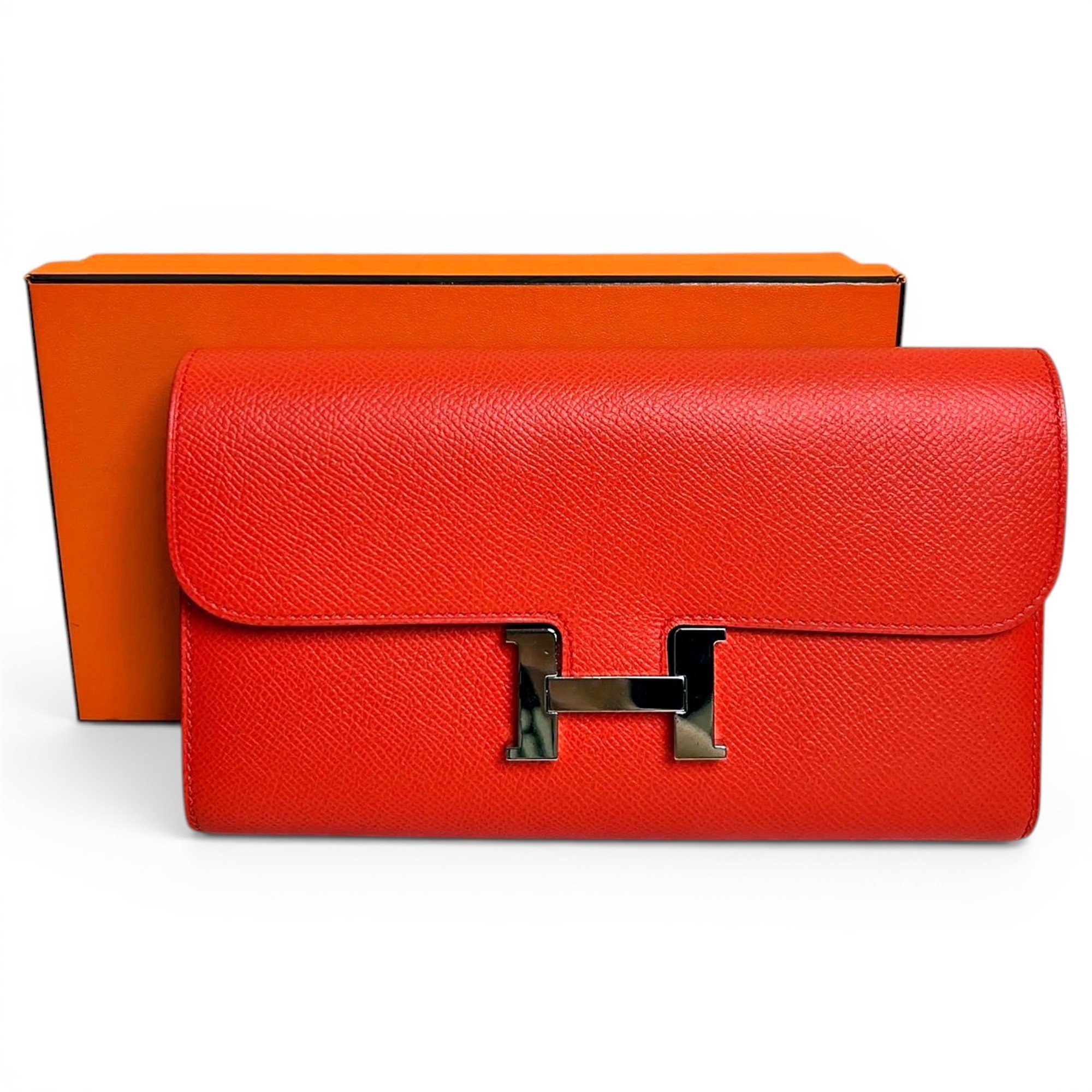 Constance leather clutch bag