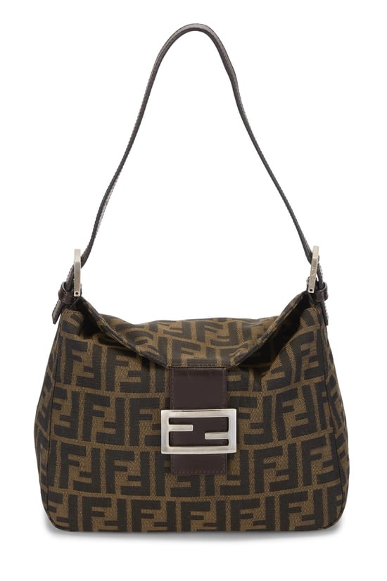 Brown Zucca Canvas Shoulder Bag