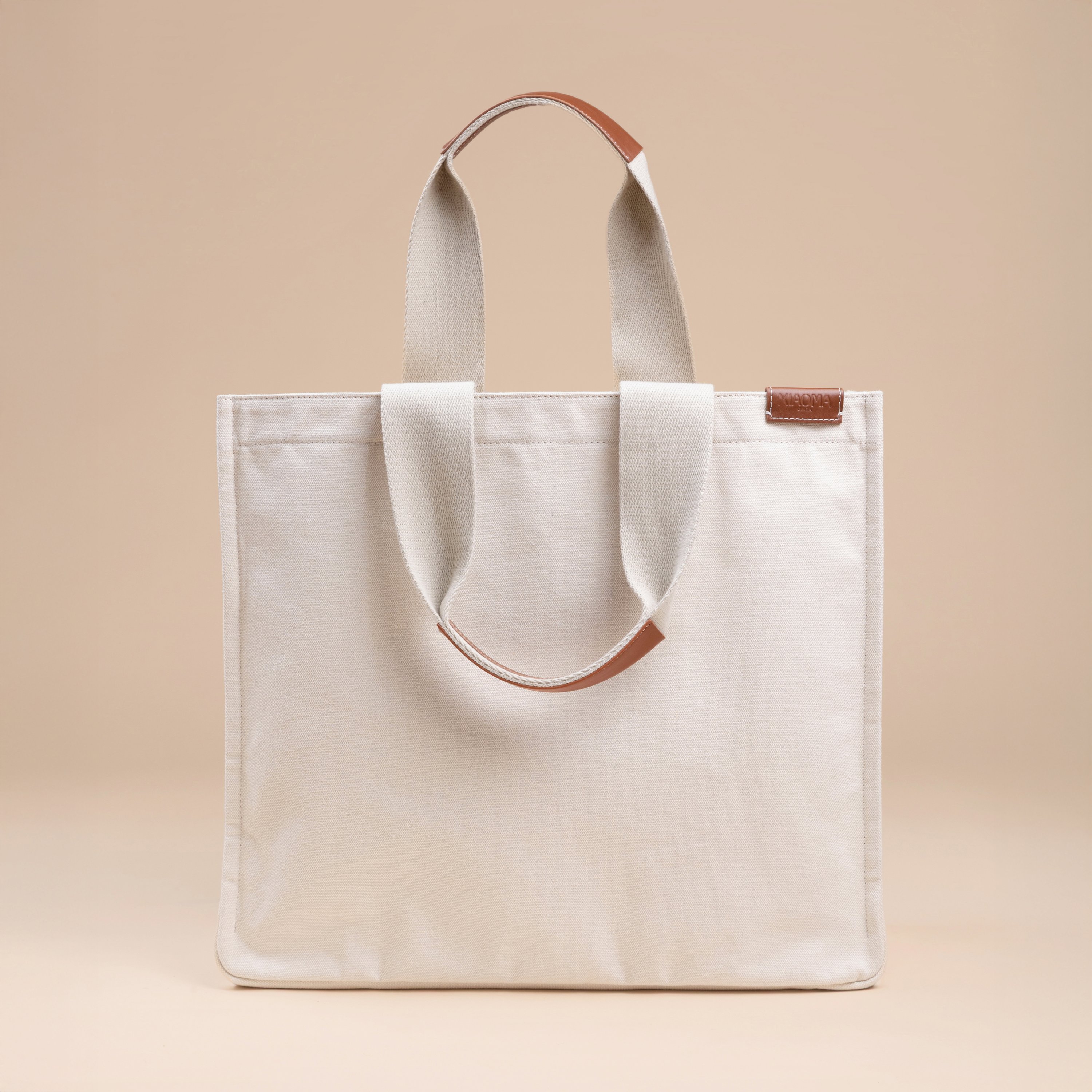 Brand New ( Rank N ) XIAOMA Travel Delight L Shopper Tote Beige Canvas