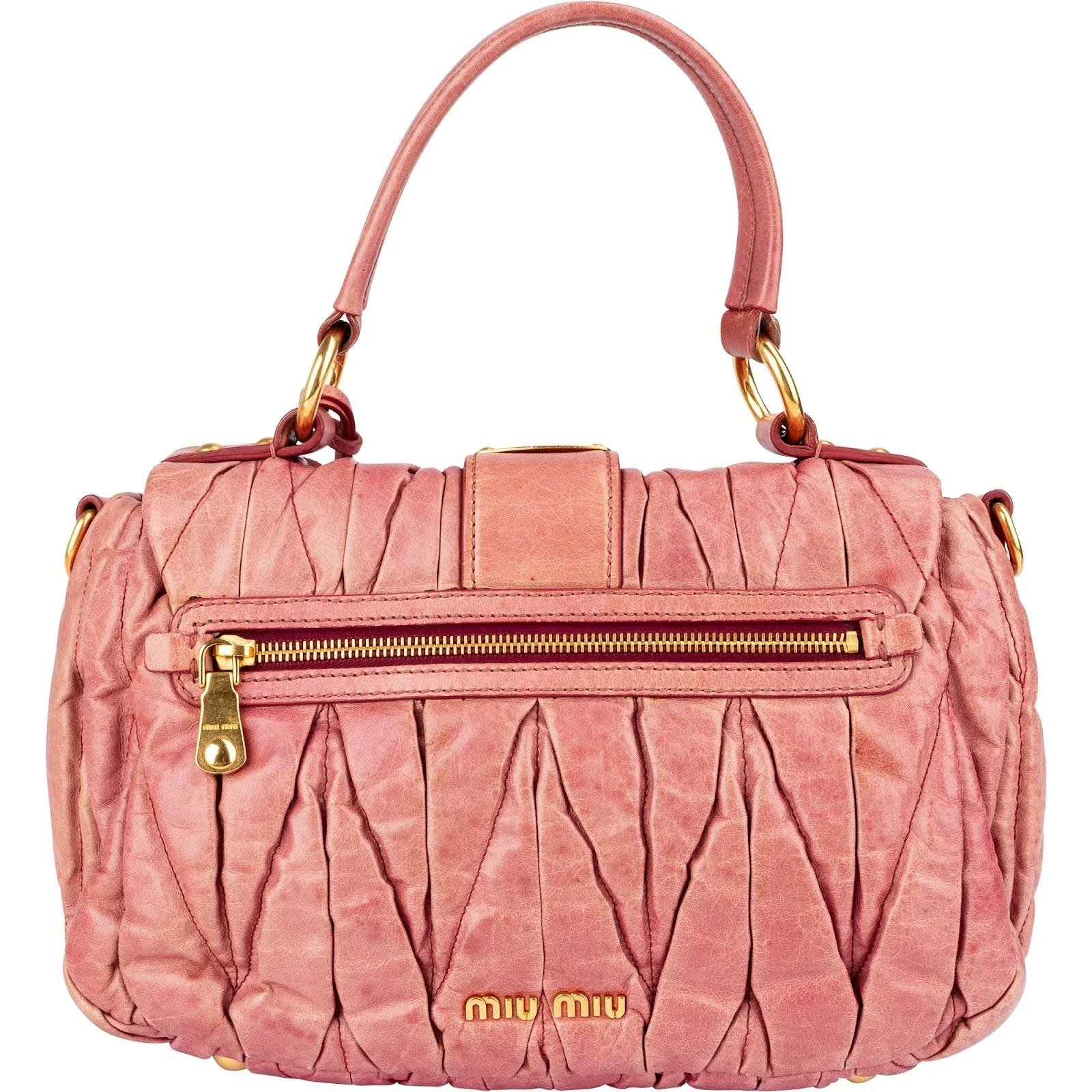 Miu Miu Coffer leather handbag