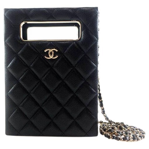 Leather clutch bag