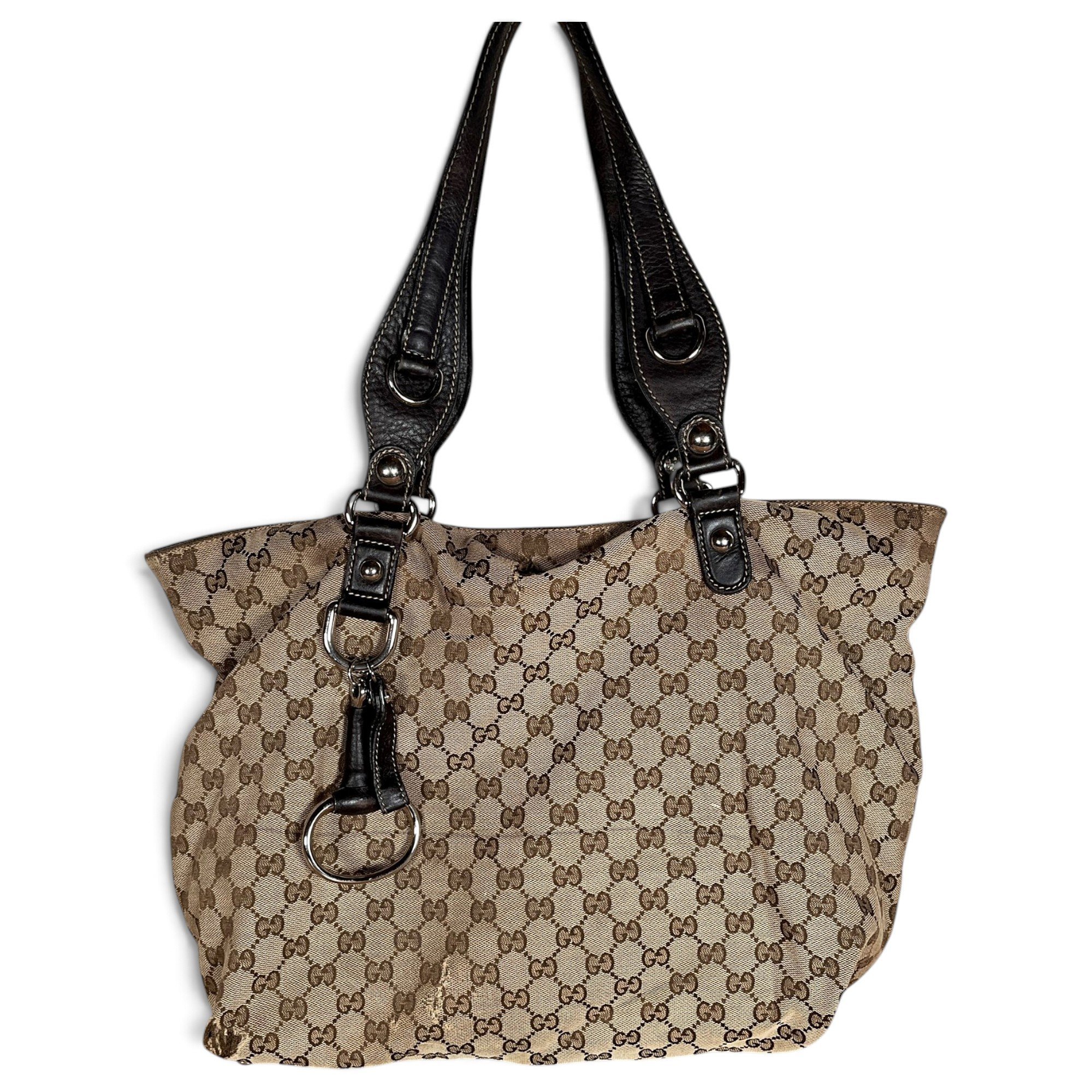 D-Ring leather handbag
