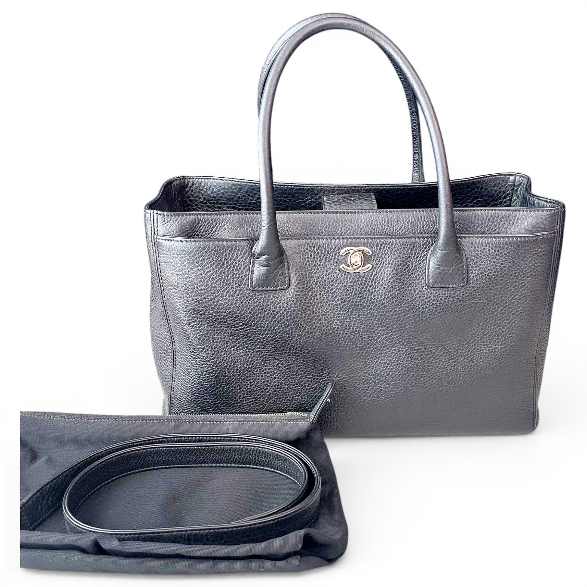 Executive leather tote