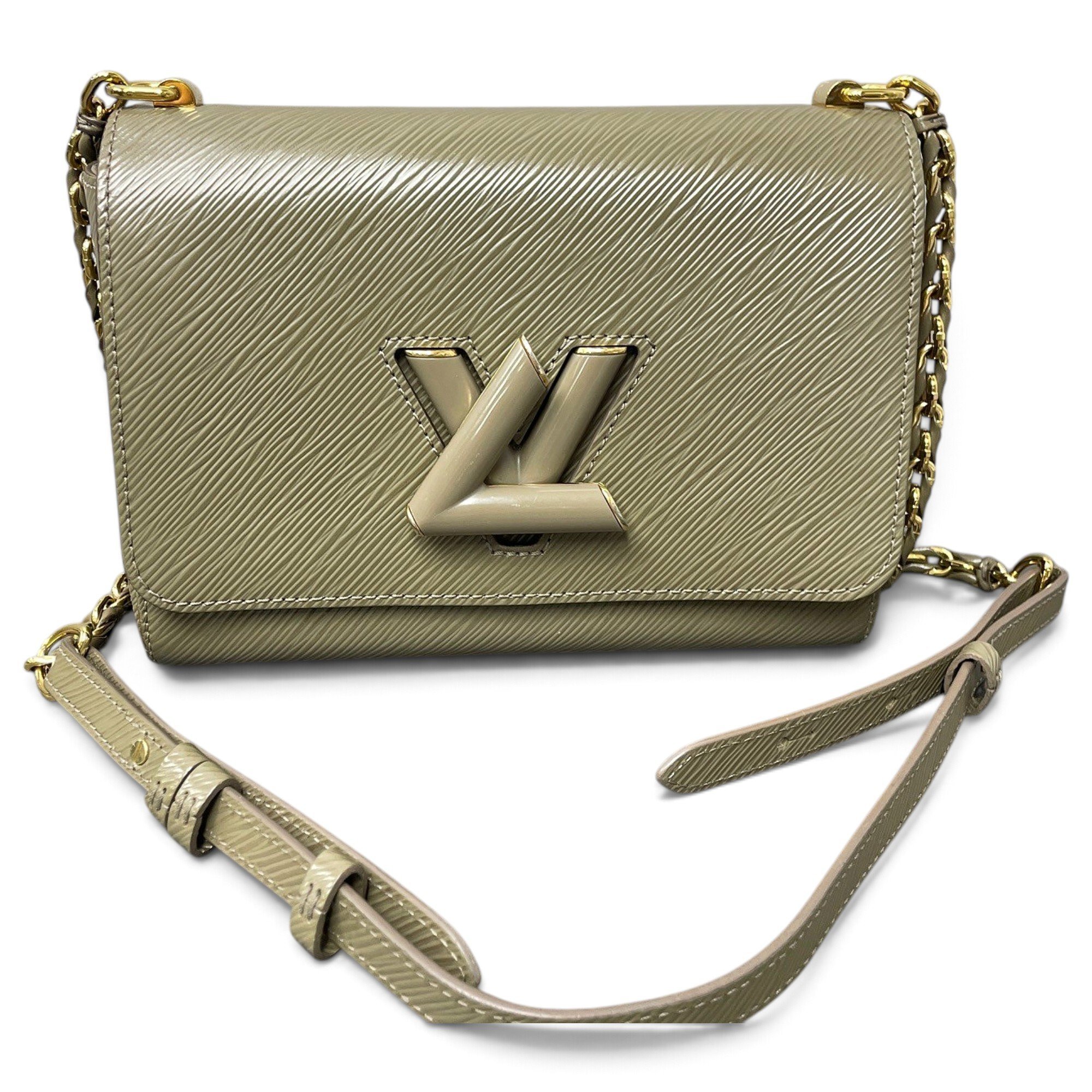 Twist leather handbag
