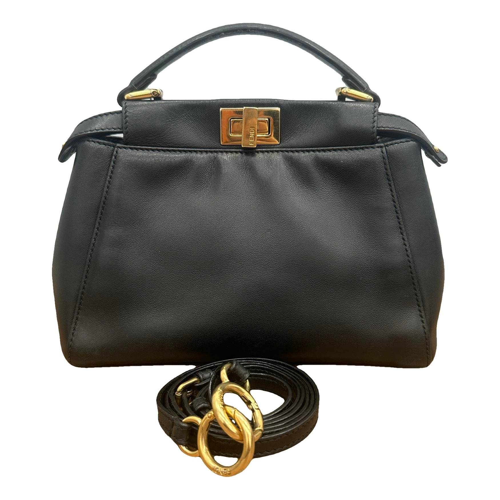 Peekaboo leather handbag