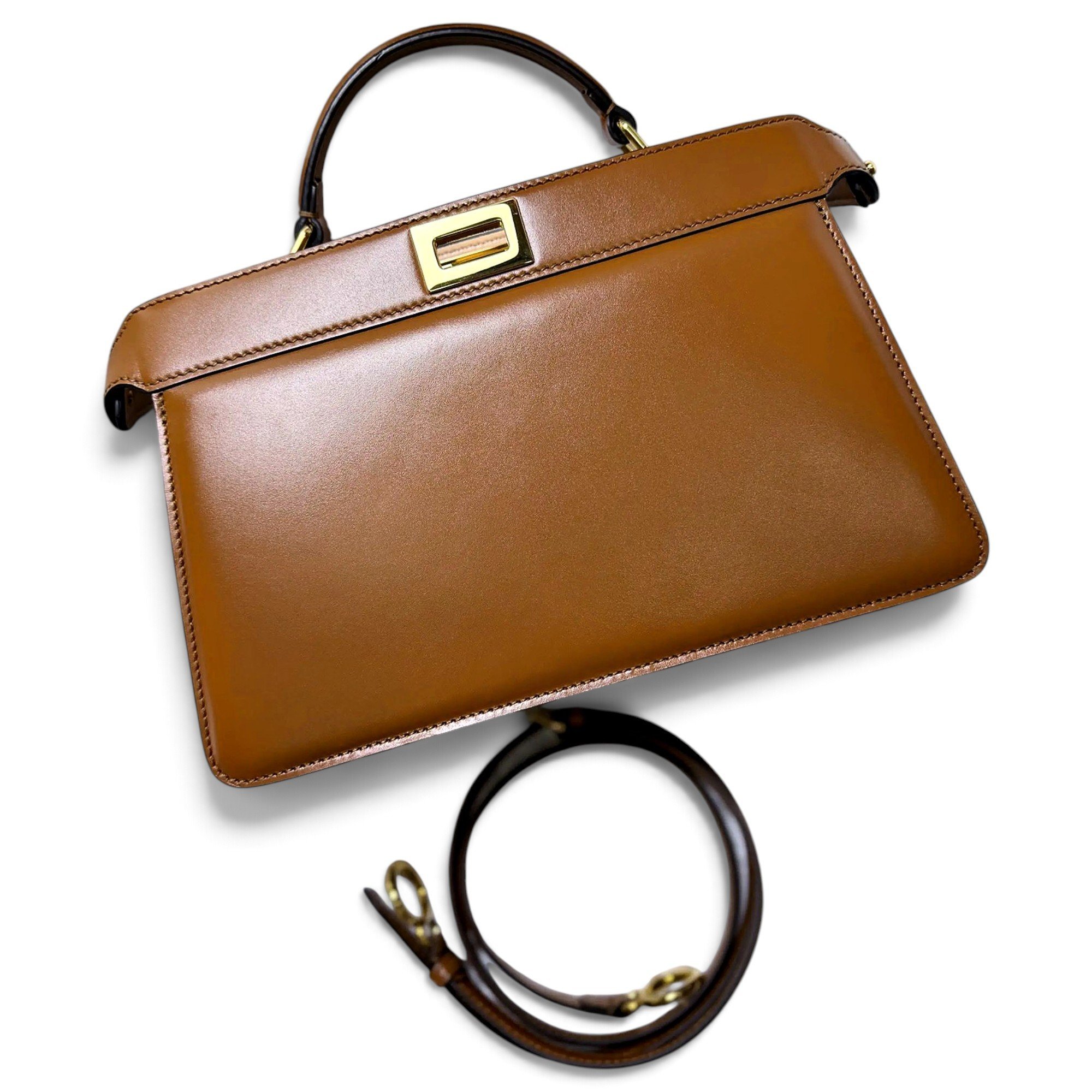 Peekaboo leather handbag