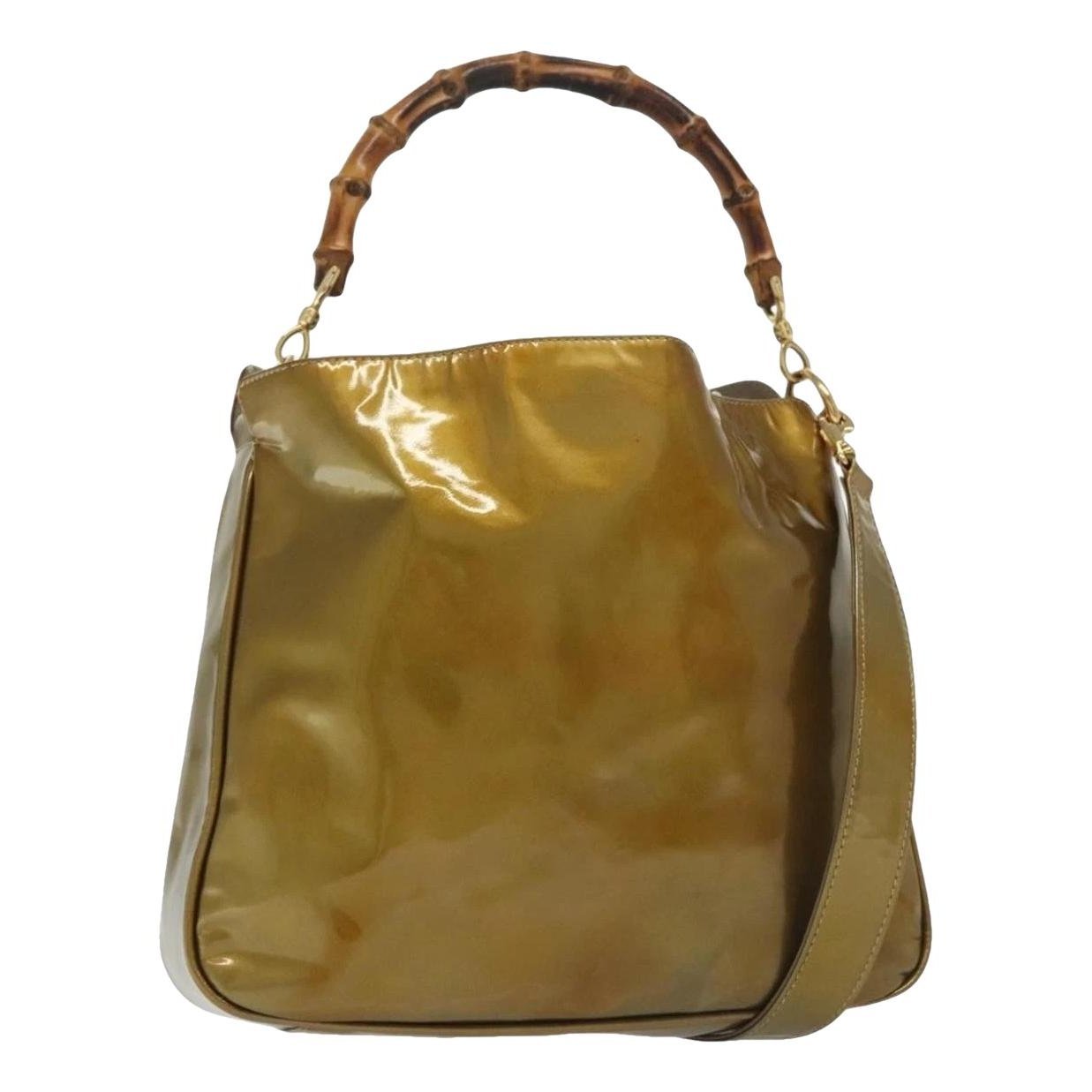 Patent leather handbag